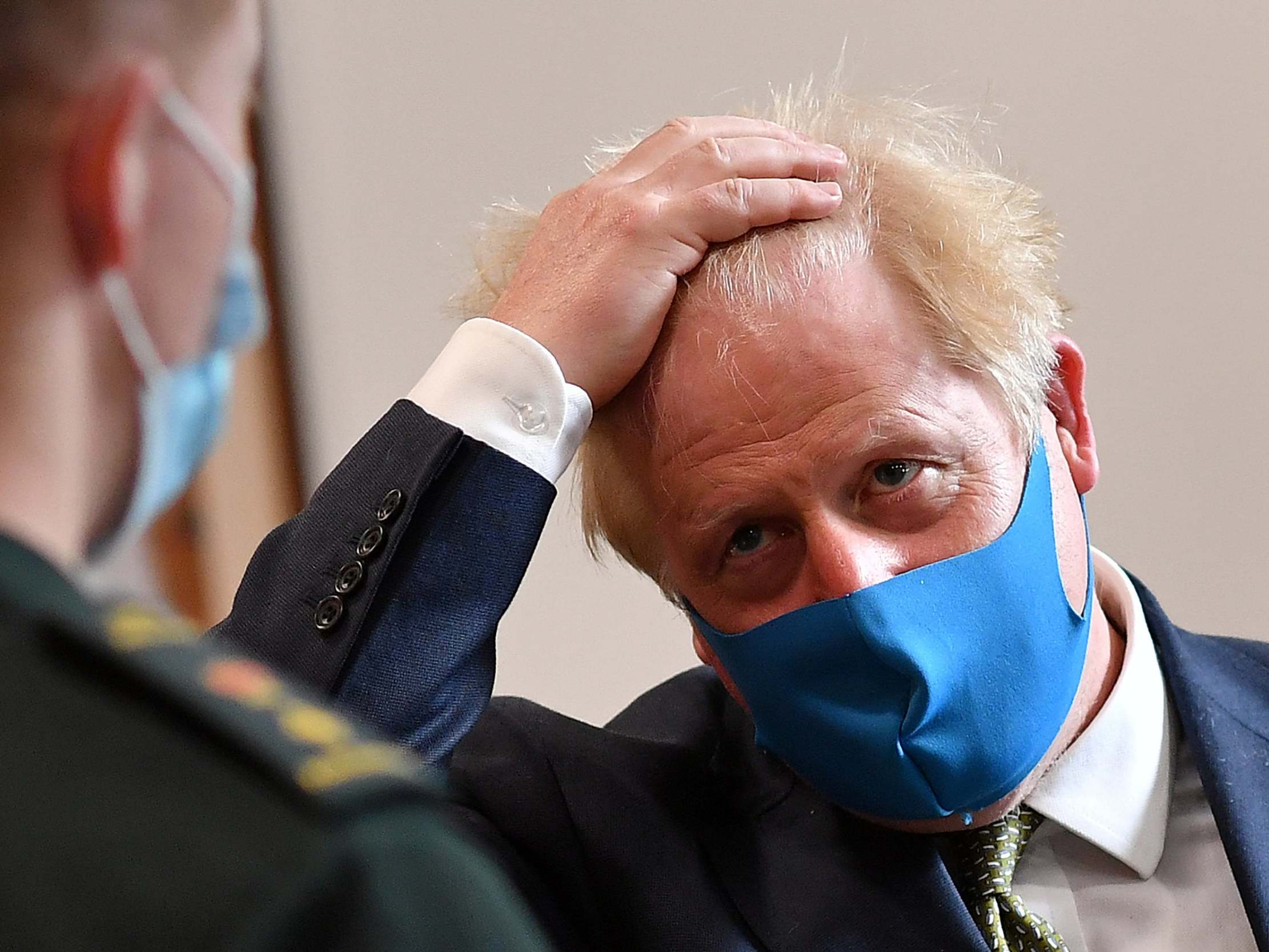 Boris Johnson has only recently begun to wear masks in public