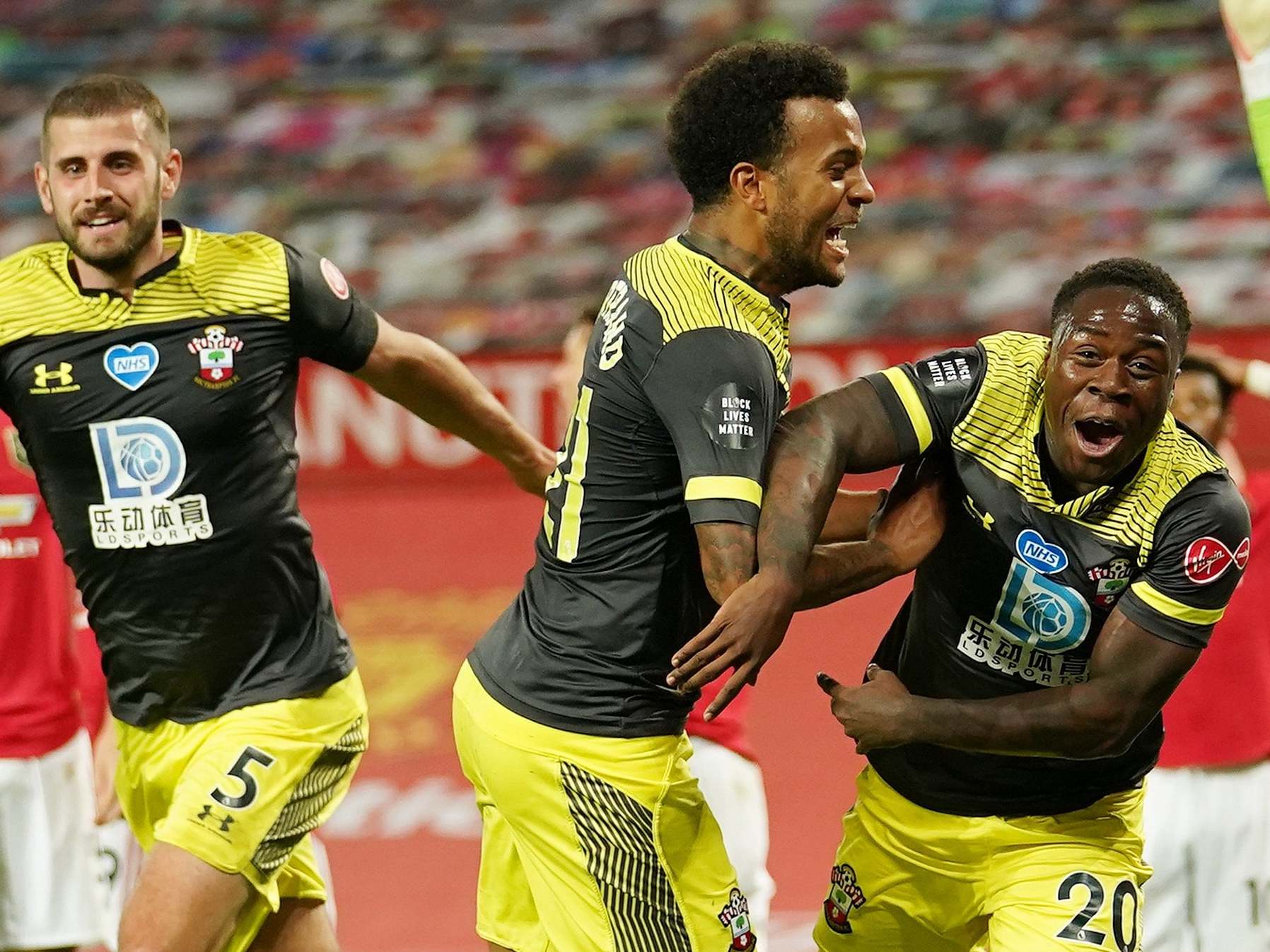 Southampton earned a draw against Man United thanks to Michael Obafemi’s late finish (Pool via Reuters)