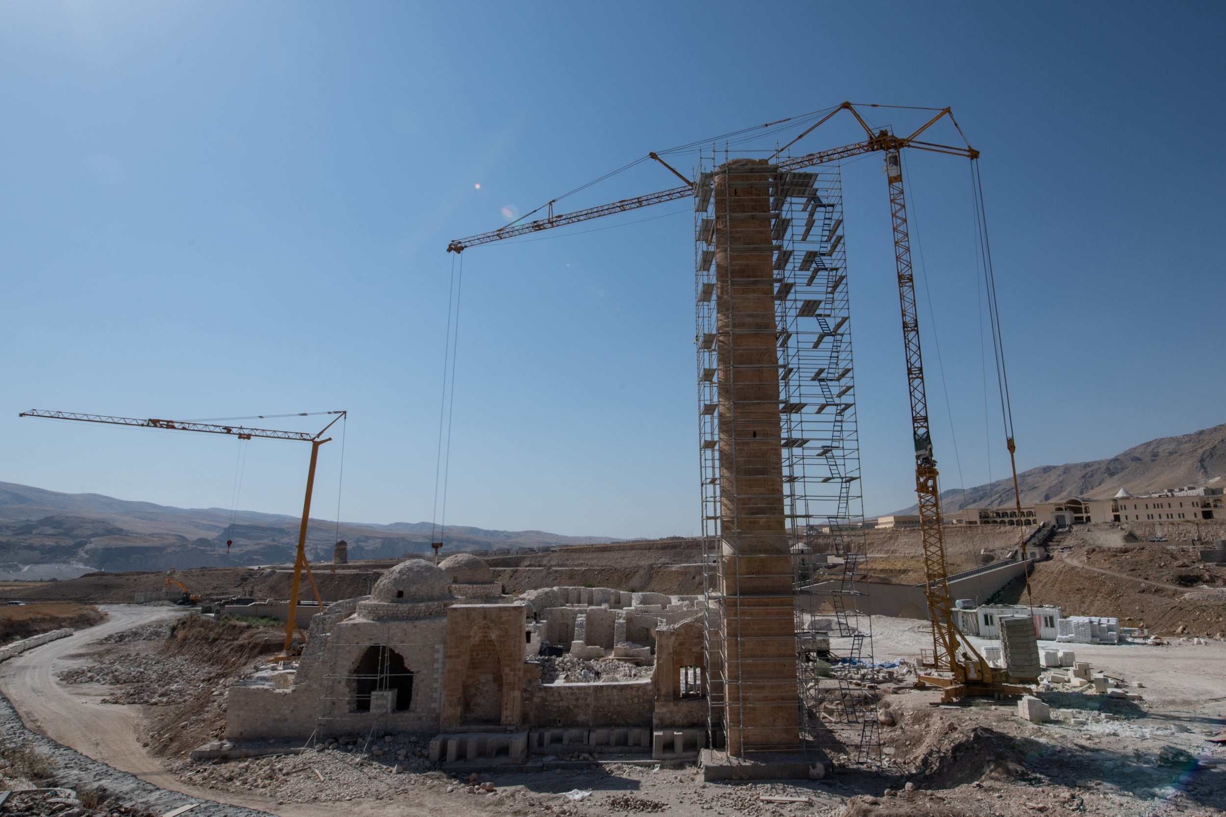 Sultan Suleyman Mosque, dating from the 15th Century, was moved from its place in Hasankeyf