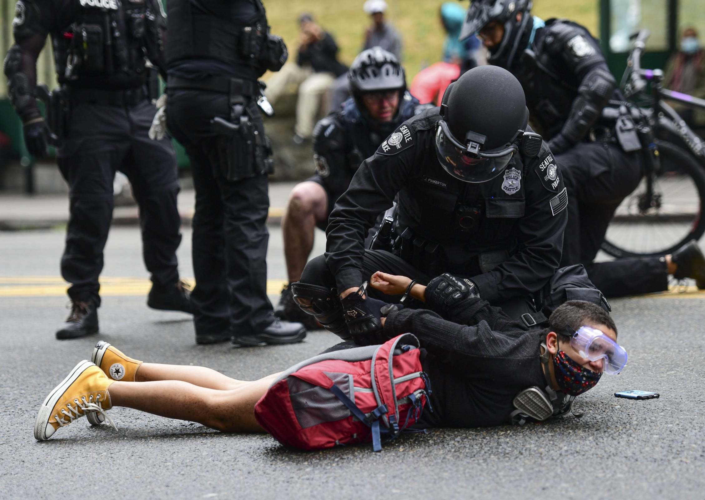 The Seattle protest site was cleared by police earlier this month