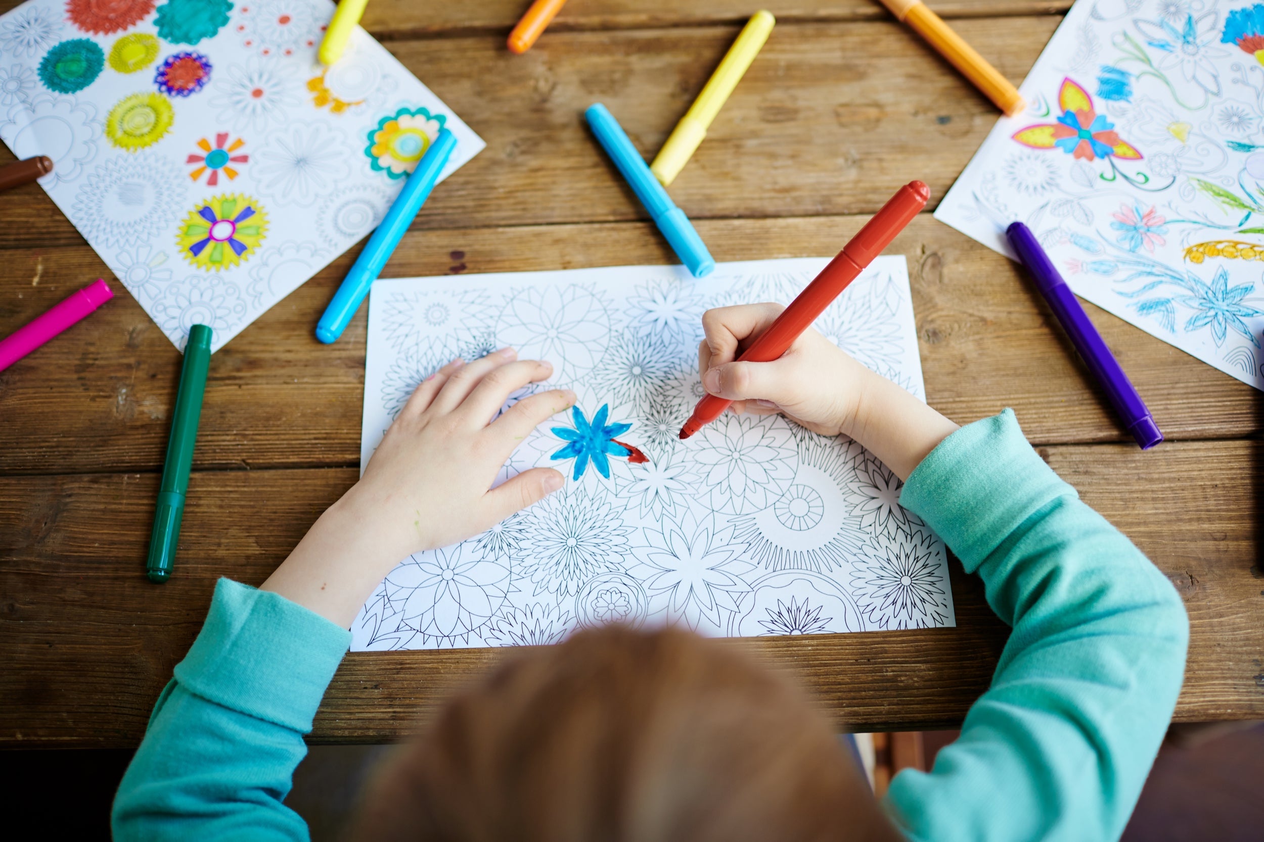 Colouring can help children regulate their emotions