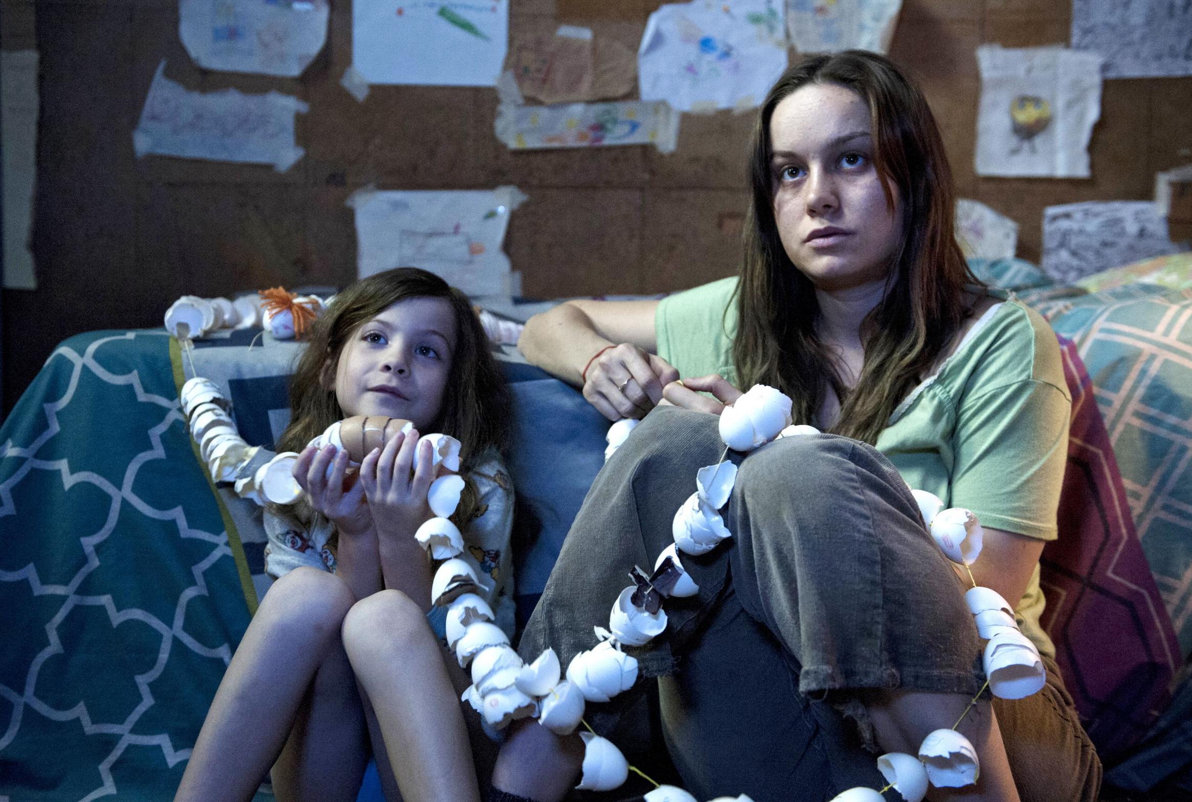 Brie Larson as Joy and Jacob Tremblay as Jack in Donoghue’s 2015 film ‘Room’ based on her hit novel