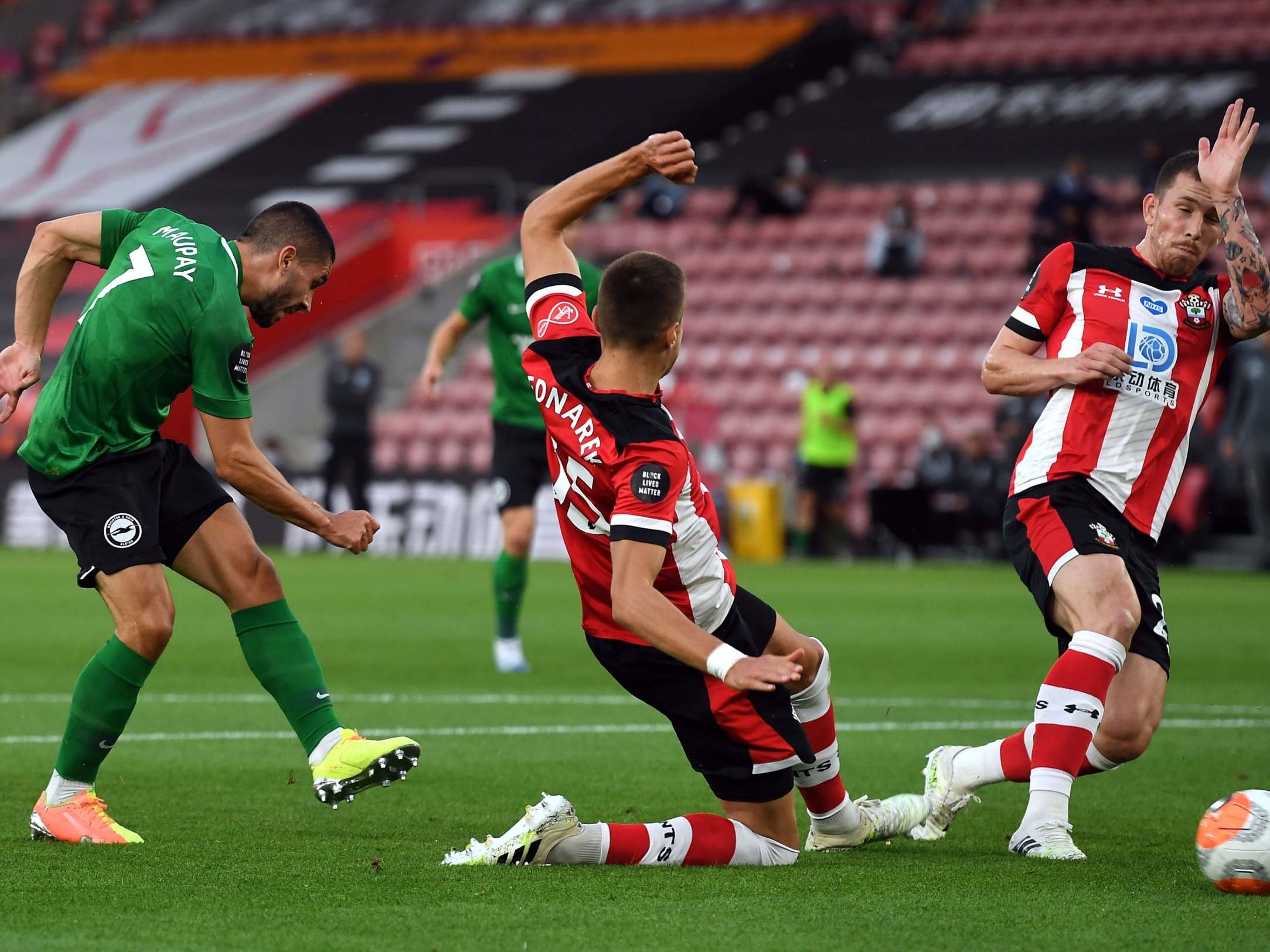 Neal Maupay fired Brighton in front at Southampton