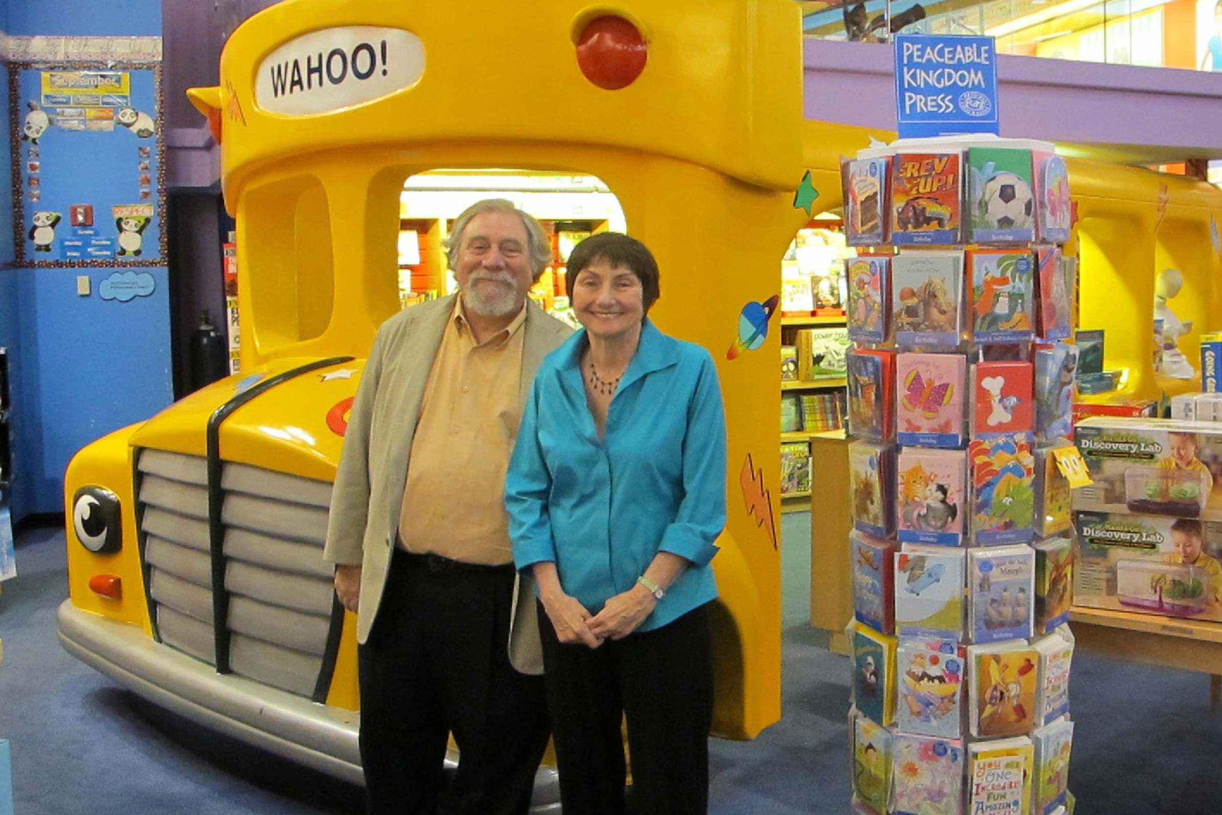 Joanna Cole with her illustrator Bruce Degen