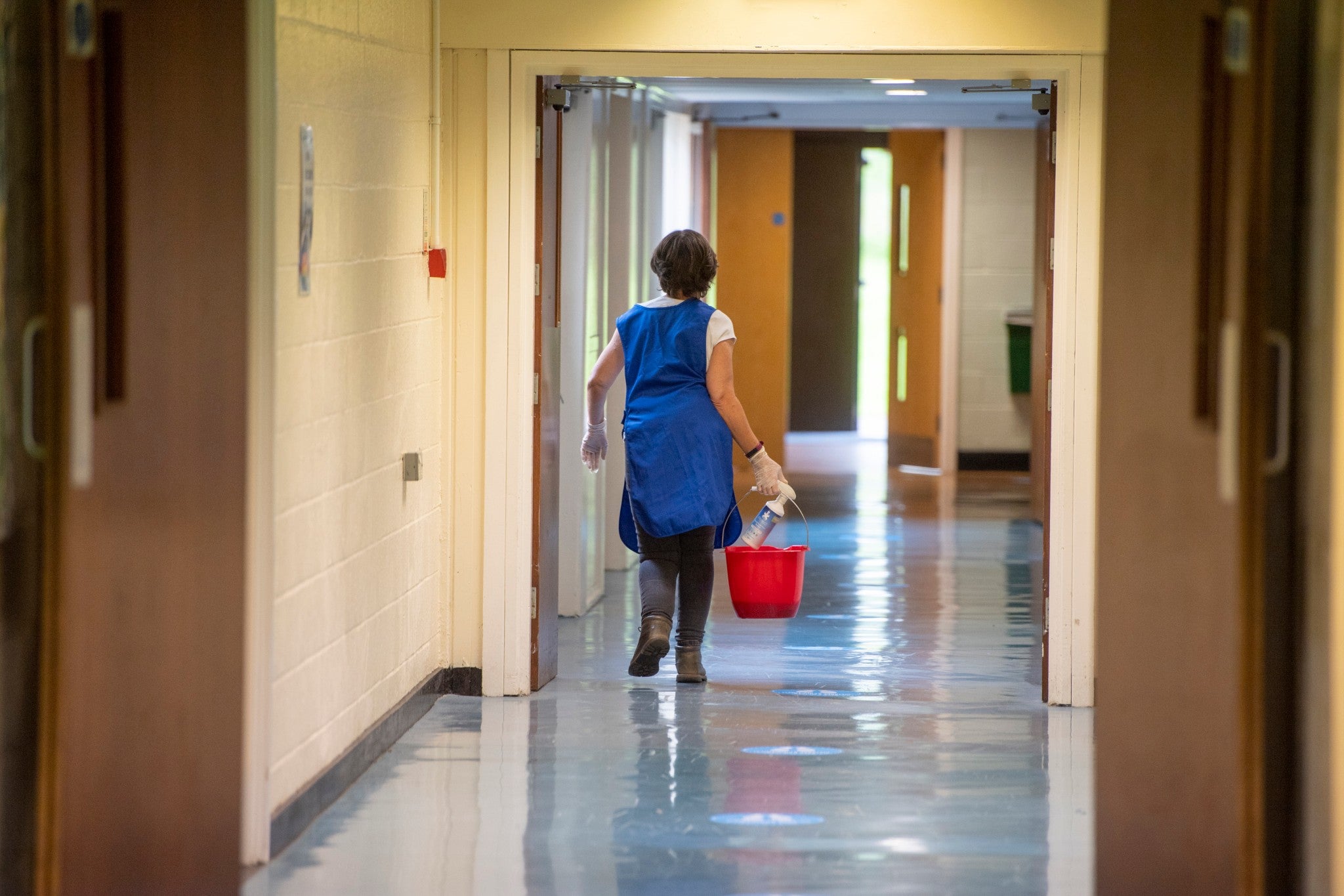 Several contract cleaners described being expected to clean a space where someone infected may have been and not being made aware of it