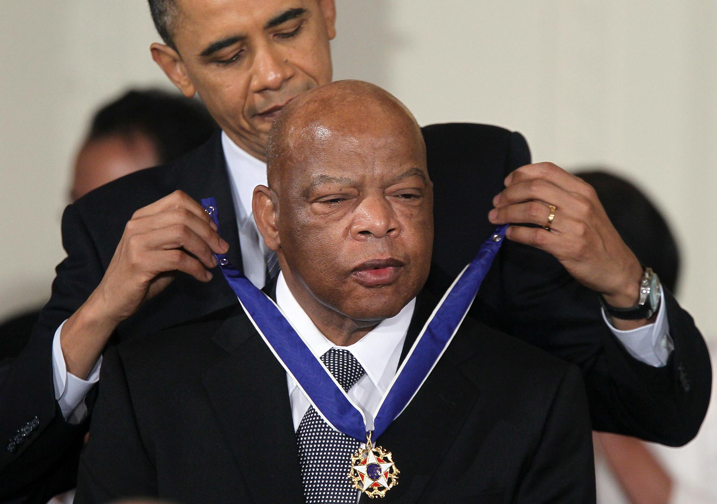 President Obama awards Lewis the Medal of Freedom in February 2011