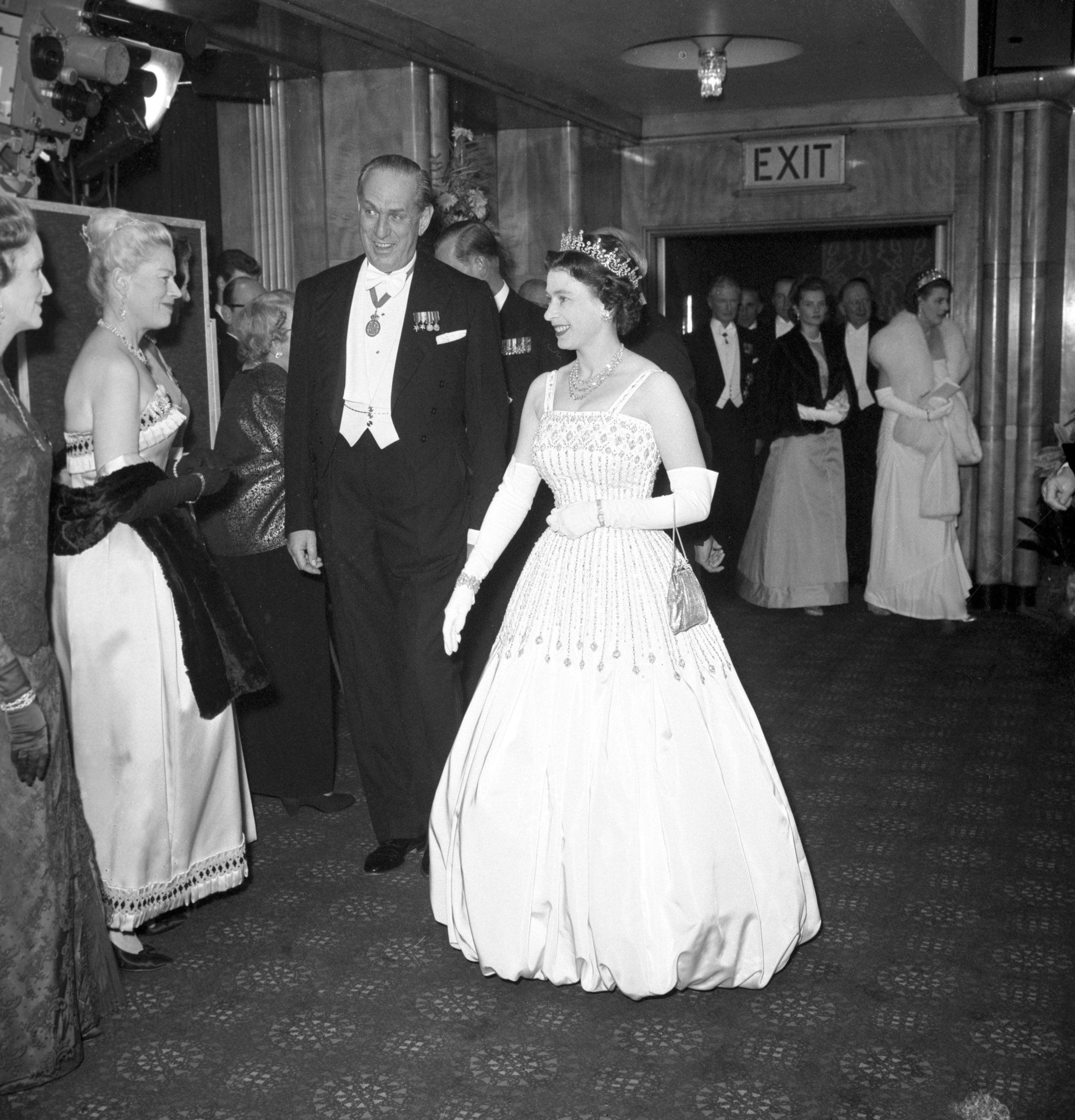 The Queen wore the same dress at the premiere of Lawrence of Arabia in 1962