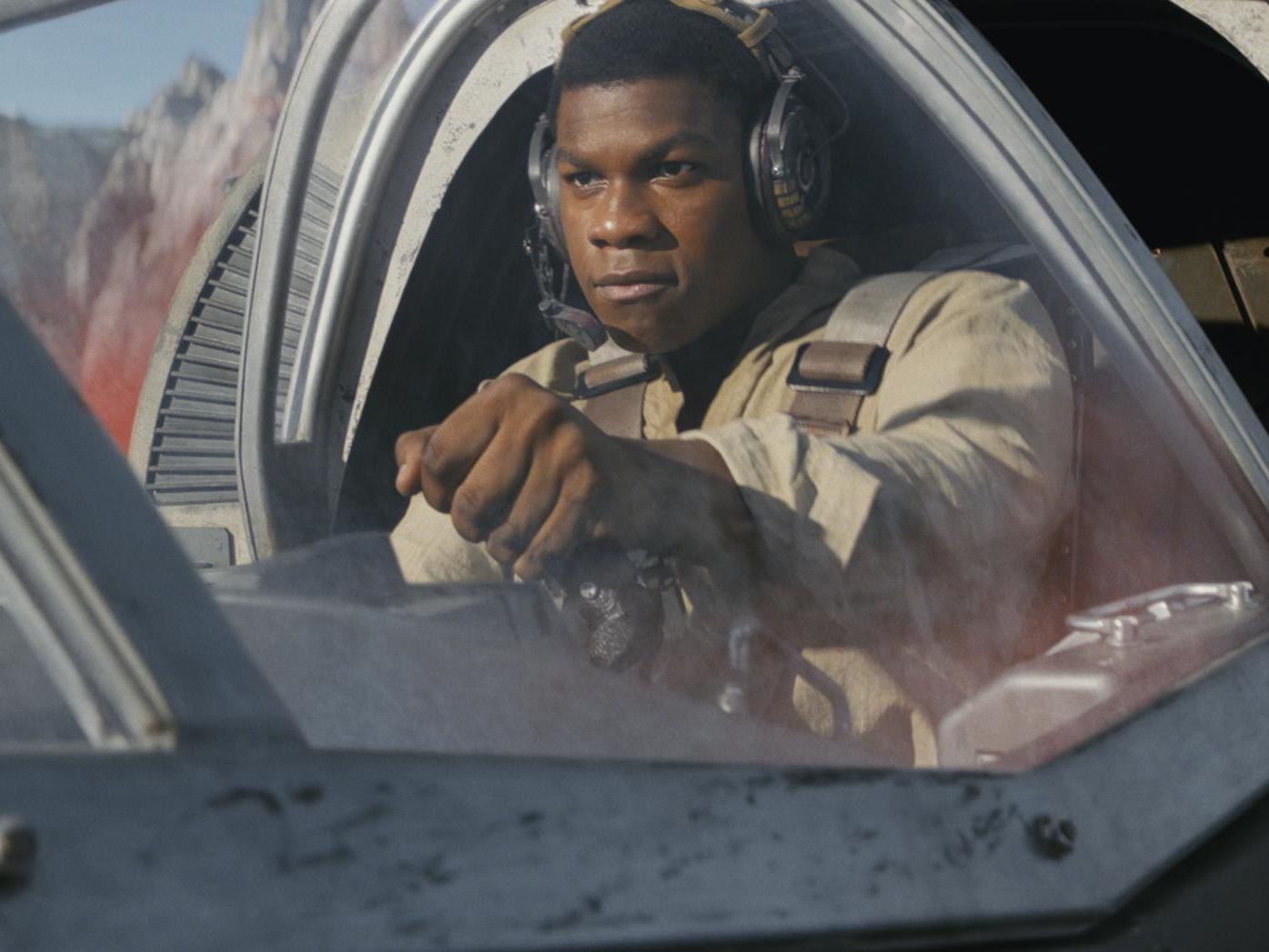 Boyega in 'The Last Jedi' (Copyright 2017 Industrial Light )