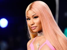 Nicki Minaj announces she is pregnant with first child in bejewelled bikini photoshoot