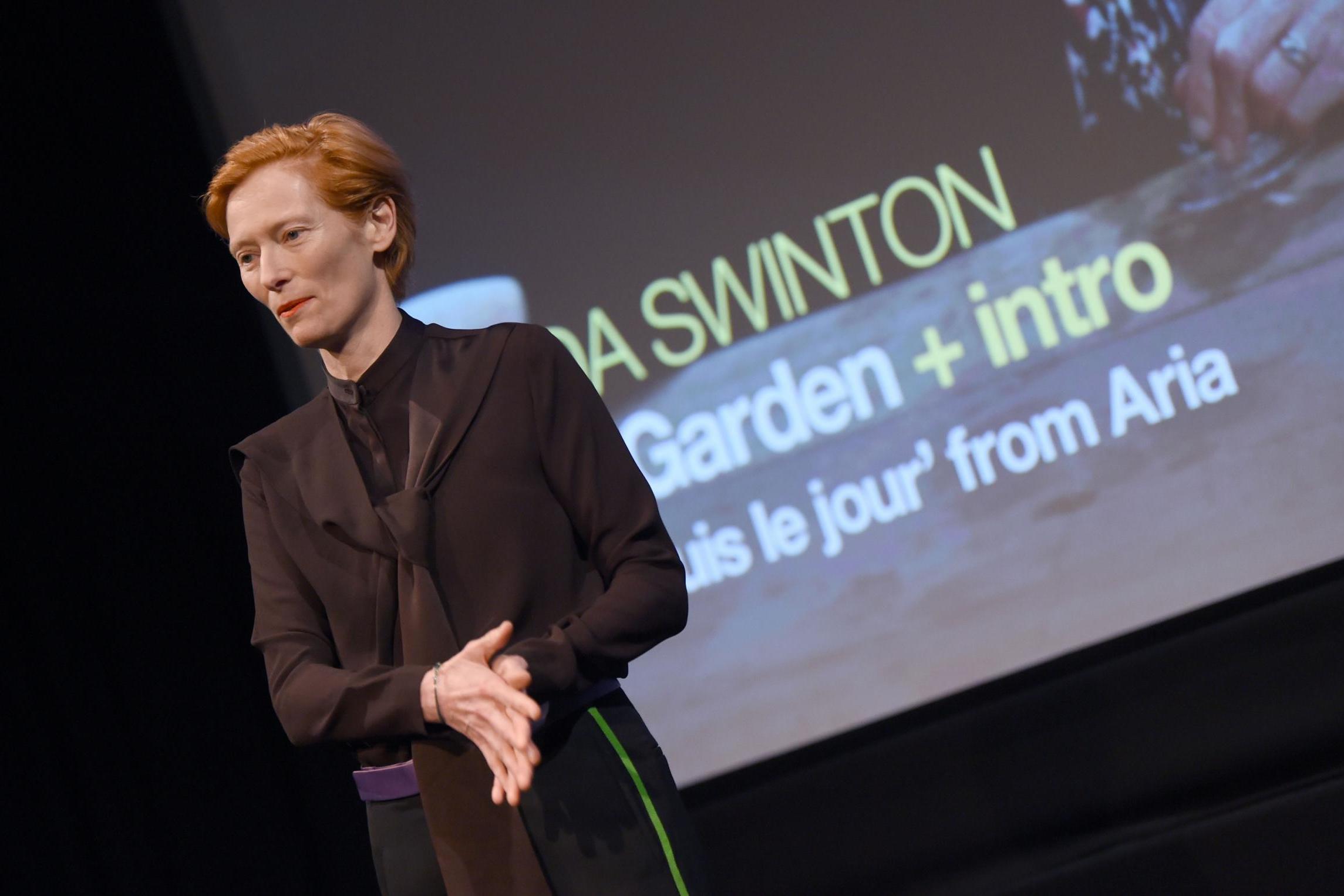Tilda Swinton attends a screening of Derek Jarman’s ‘The Garden’ at the BFI Southbank