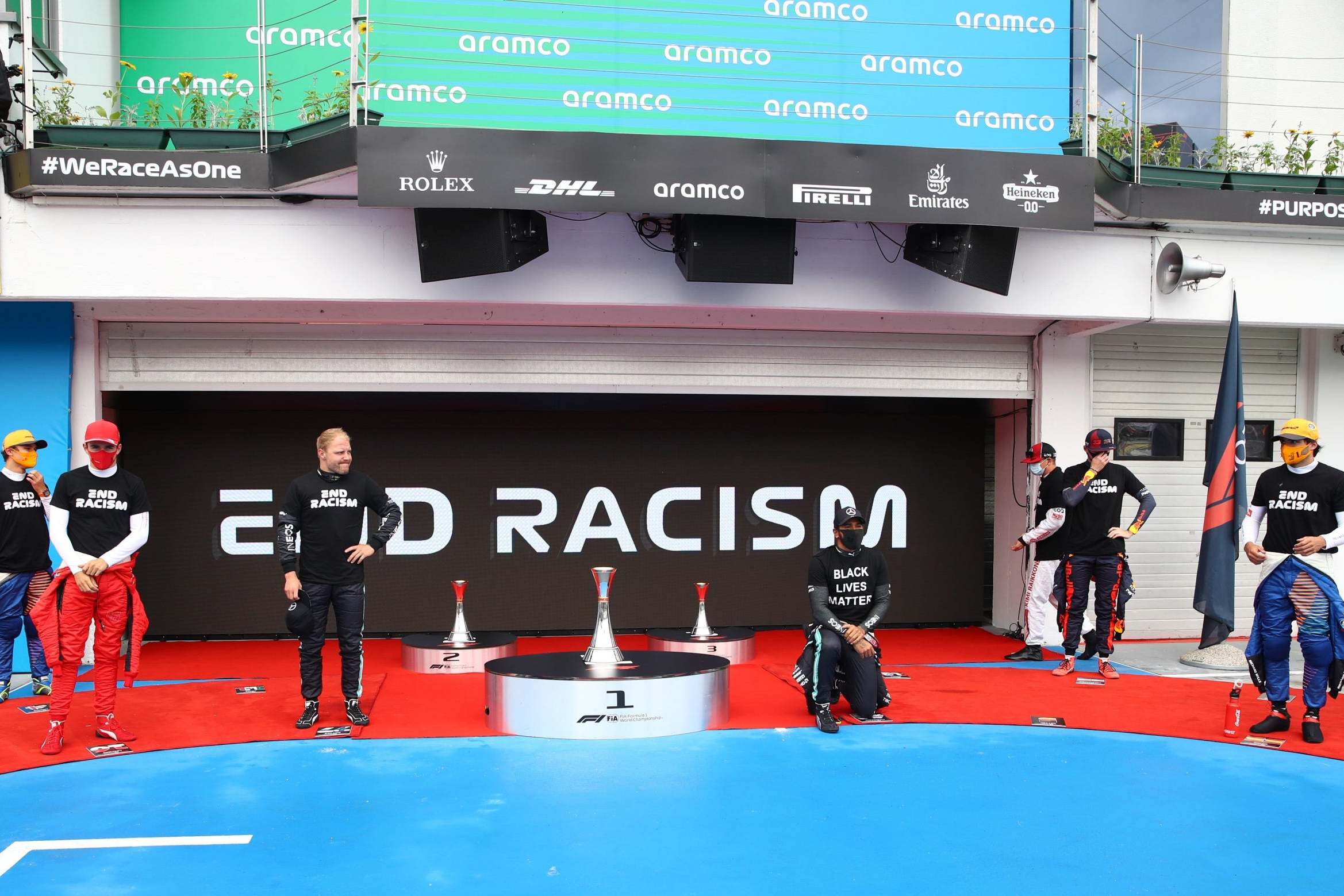 Formula One's anti-racism message has looked confused before races