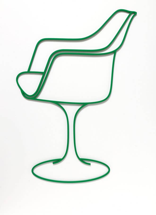 Michael Craig-Martin – Mies van der Rohe Chair, Saarinen Chair, 2019