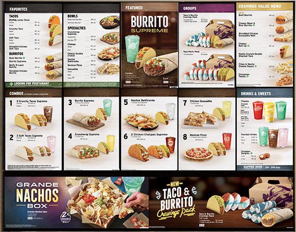 Taco Bell shared an example of its future menu (Taco Bell)