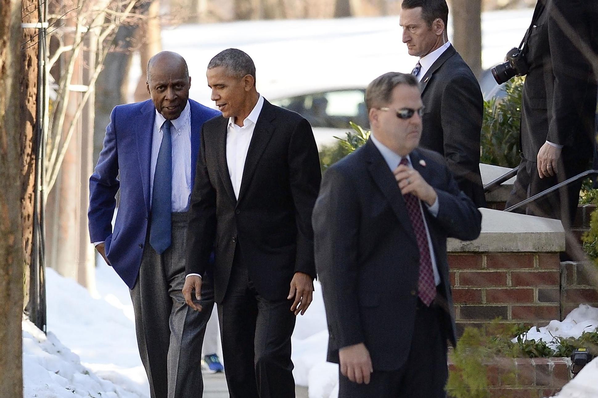 Barack Obama with civil rights icon Vernon Jordan, Bilderberg’s first black governing board member