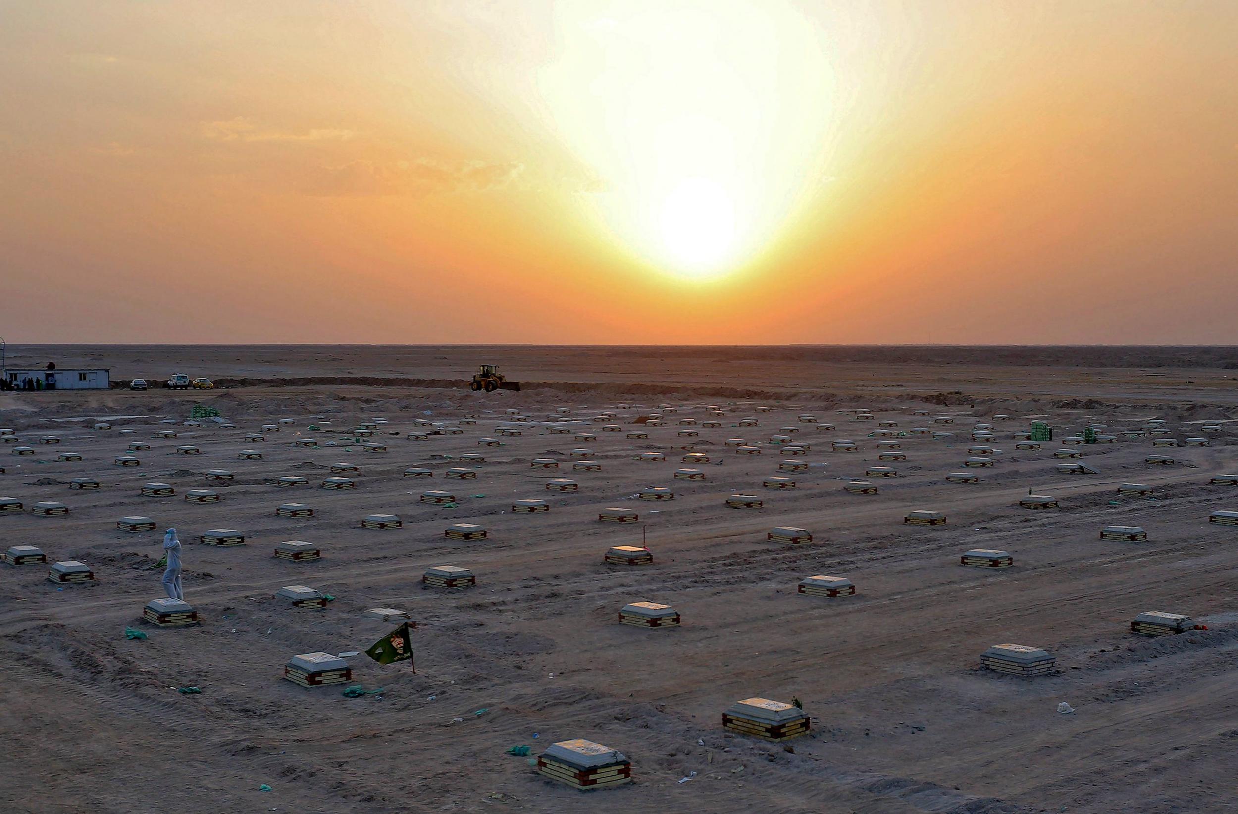 The sun sets over the New Valley of Peace (AFP/Getty)