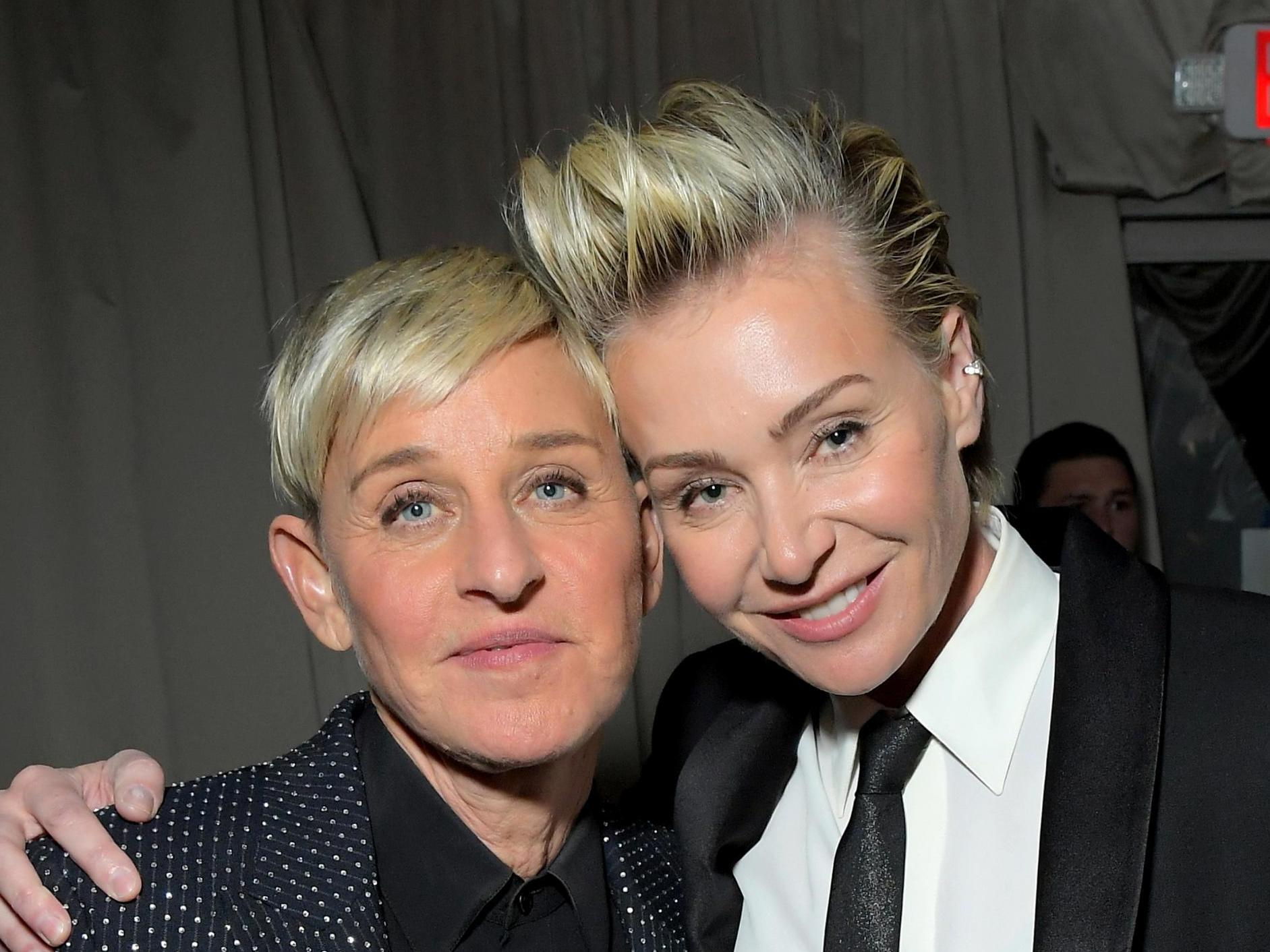 DeGeneres with her wife Portia de Rossi