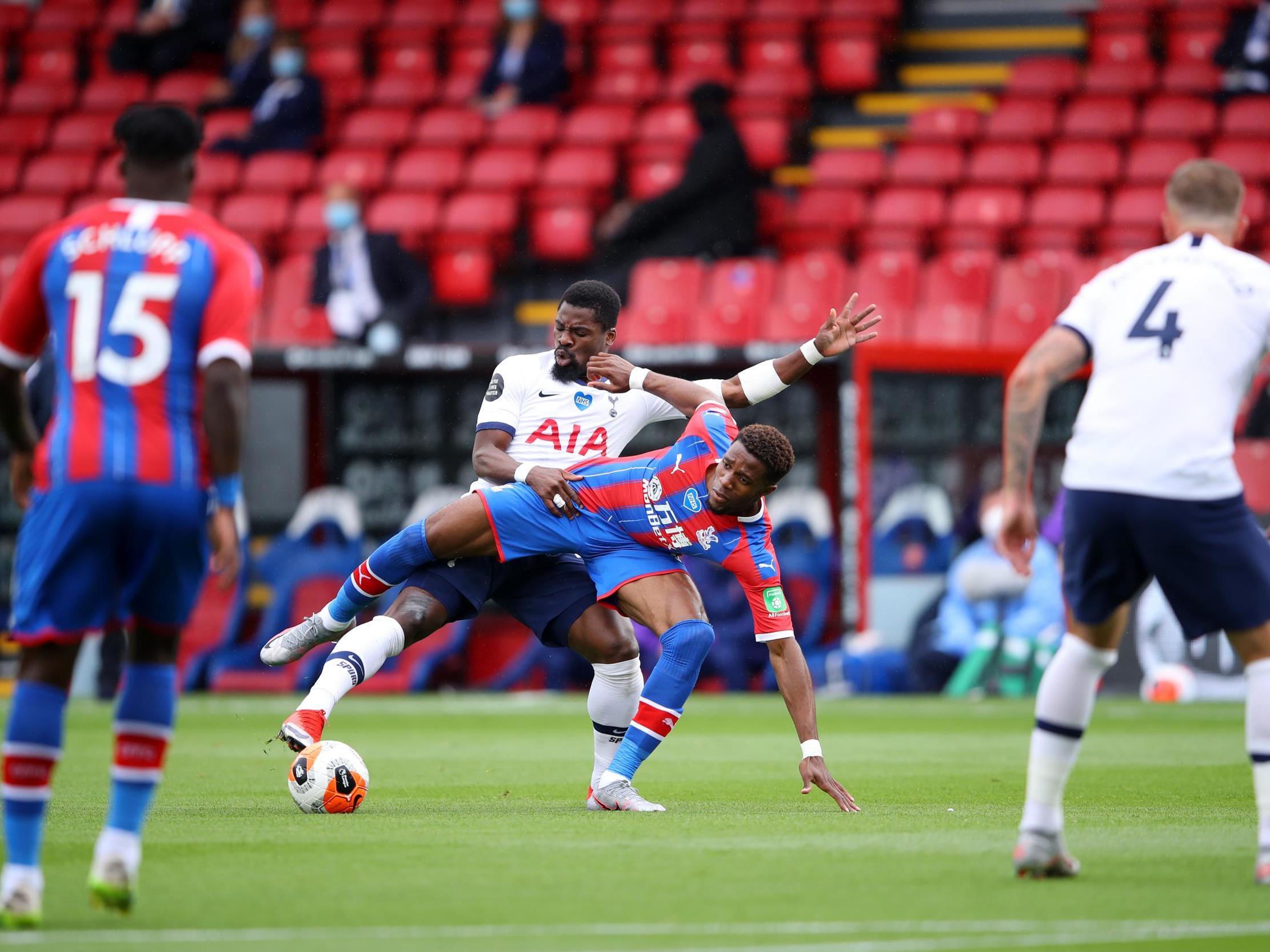 Zaha and Aurier battle