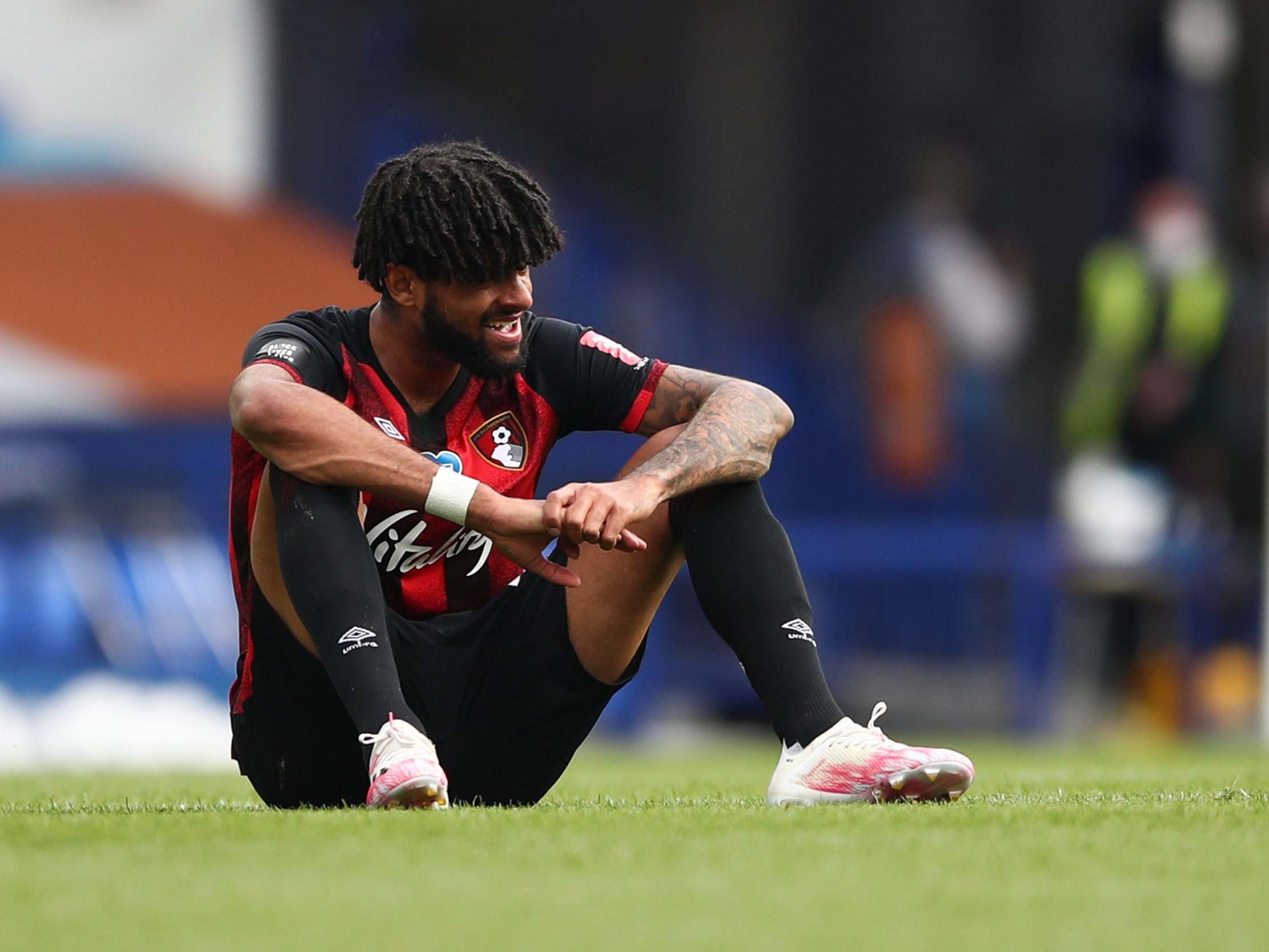 Bournemouth's Danish midfielder Philip Billing reacts to relegation (Getty)