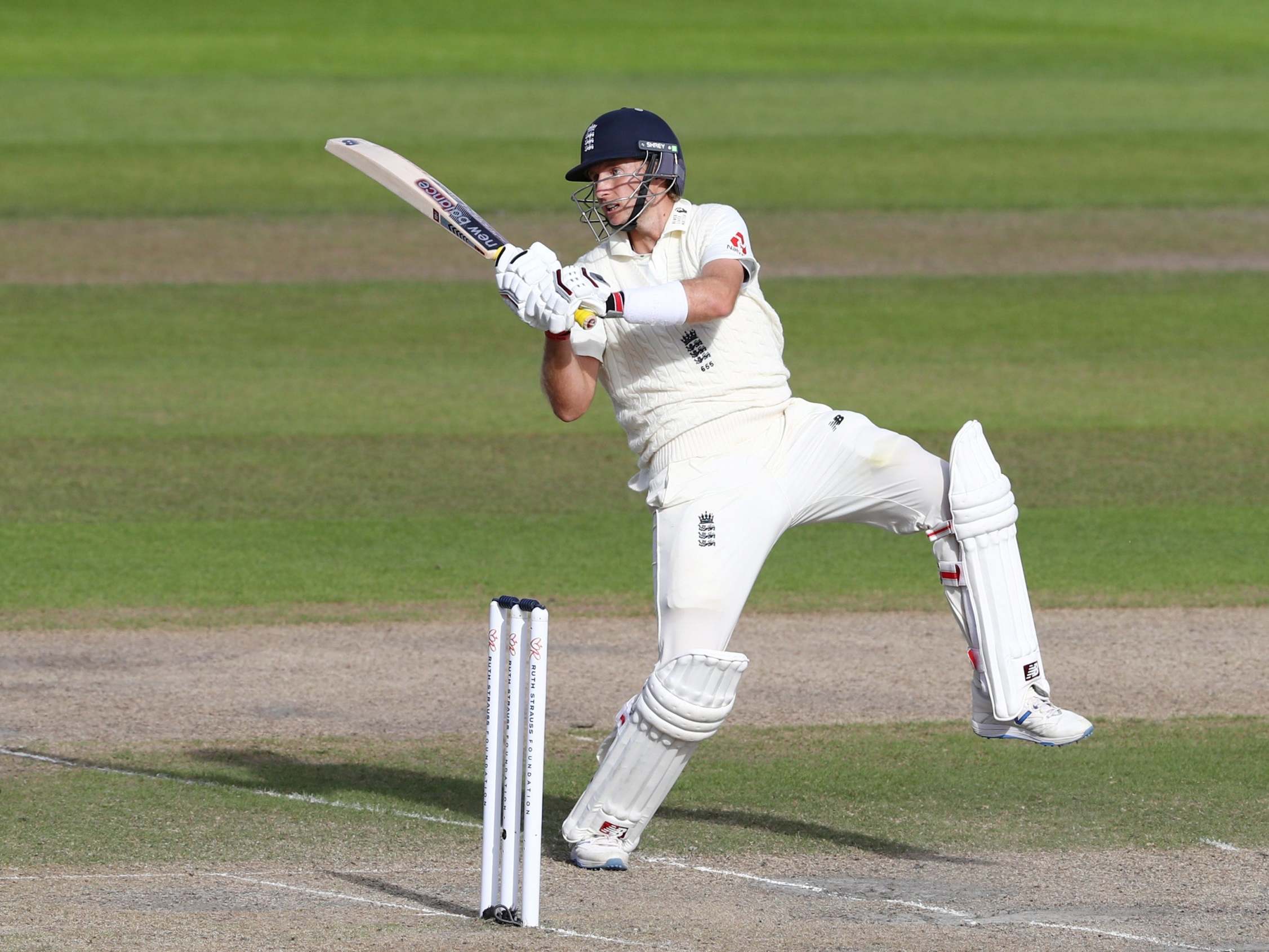 Joe Root at the crease for England (Reuters)