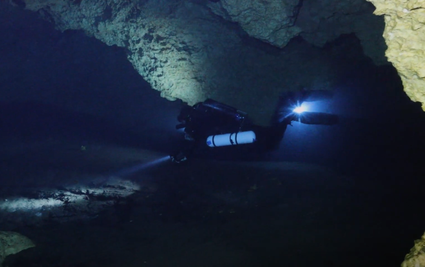 A team recently explored a 350-foot-deep blue hole