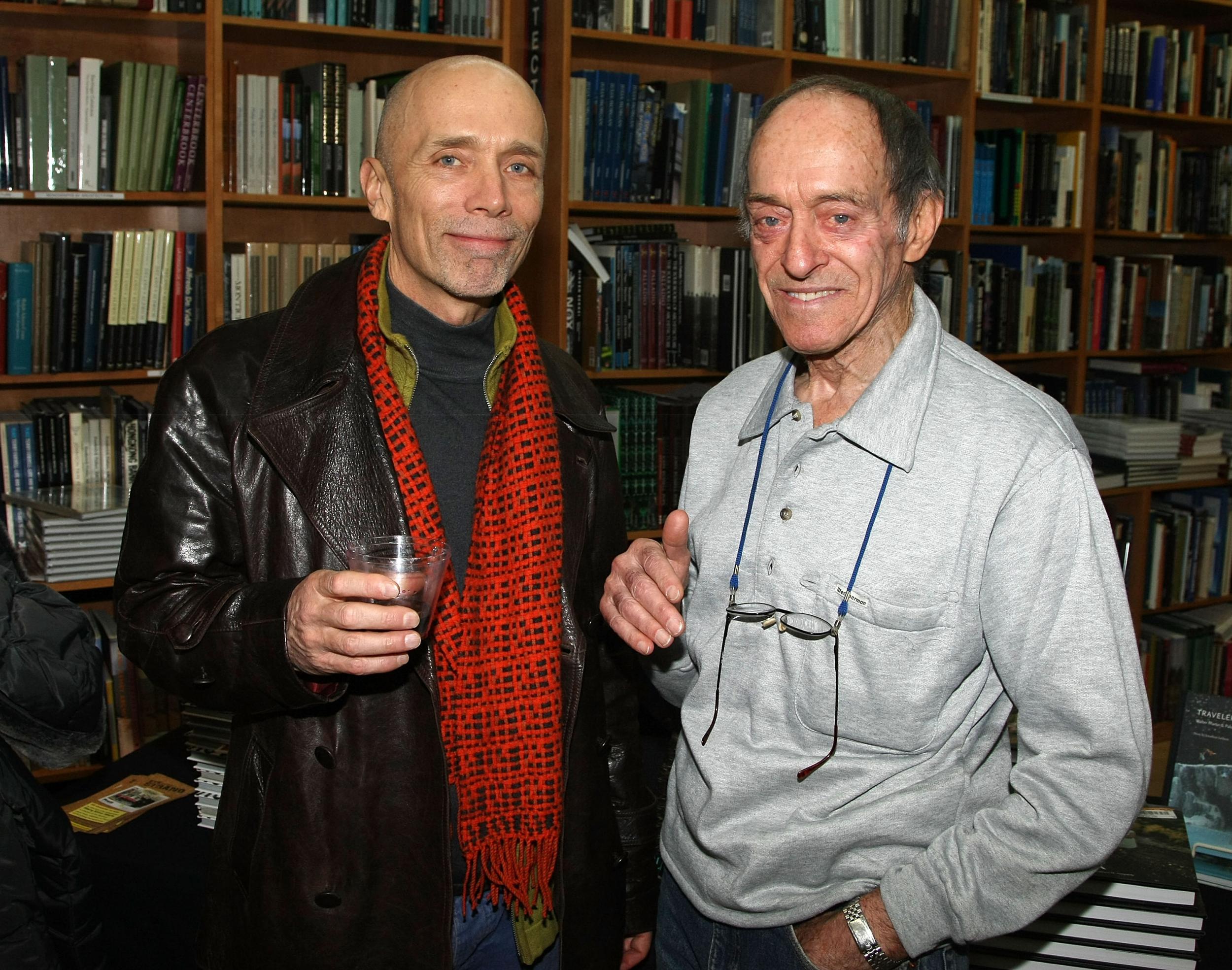 Fusco (right) with fellow photographer Walter Martin in 2008