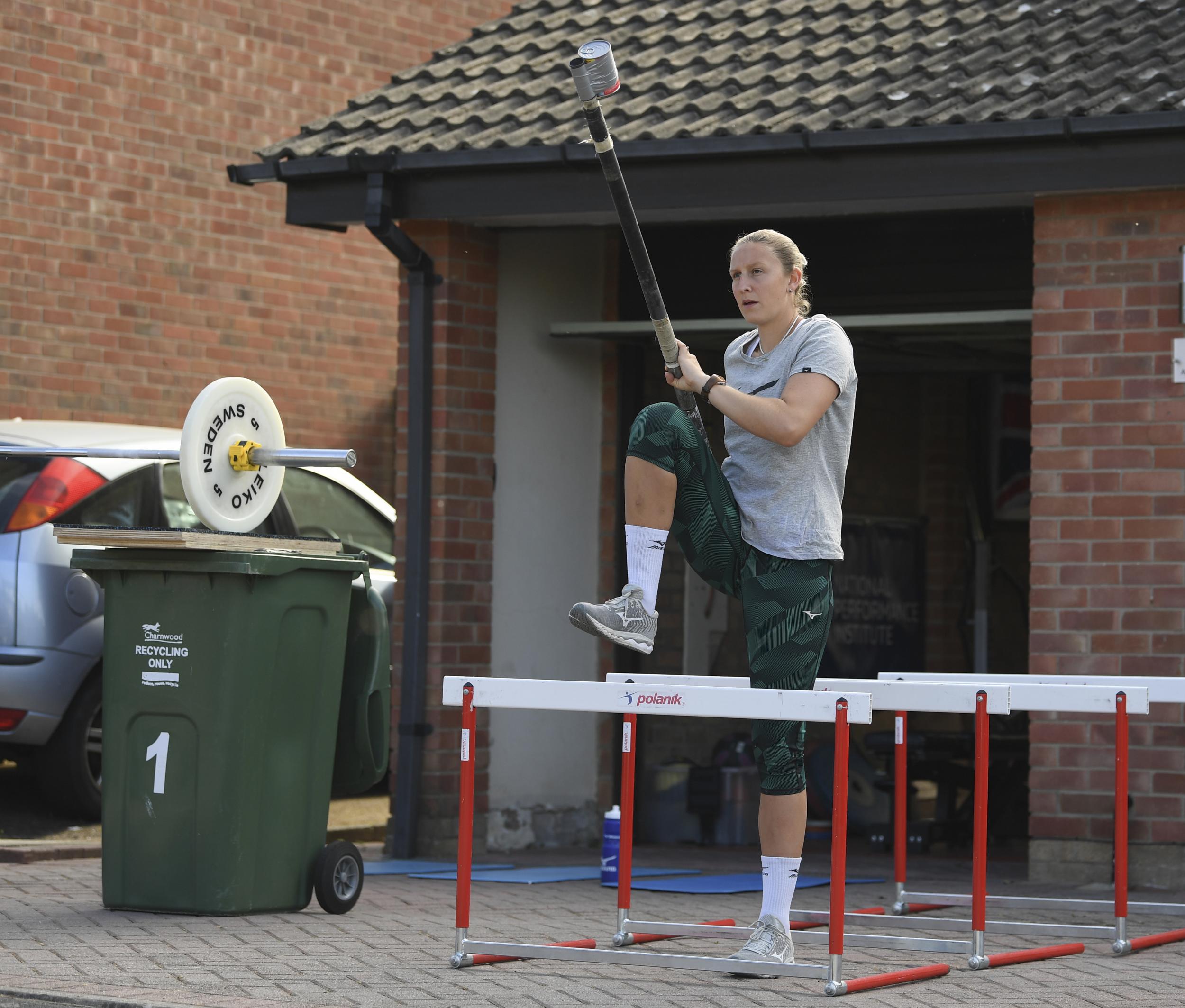 Bradshaw was forced to train at her home in Loughborough