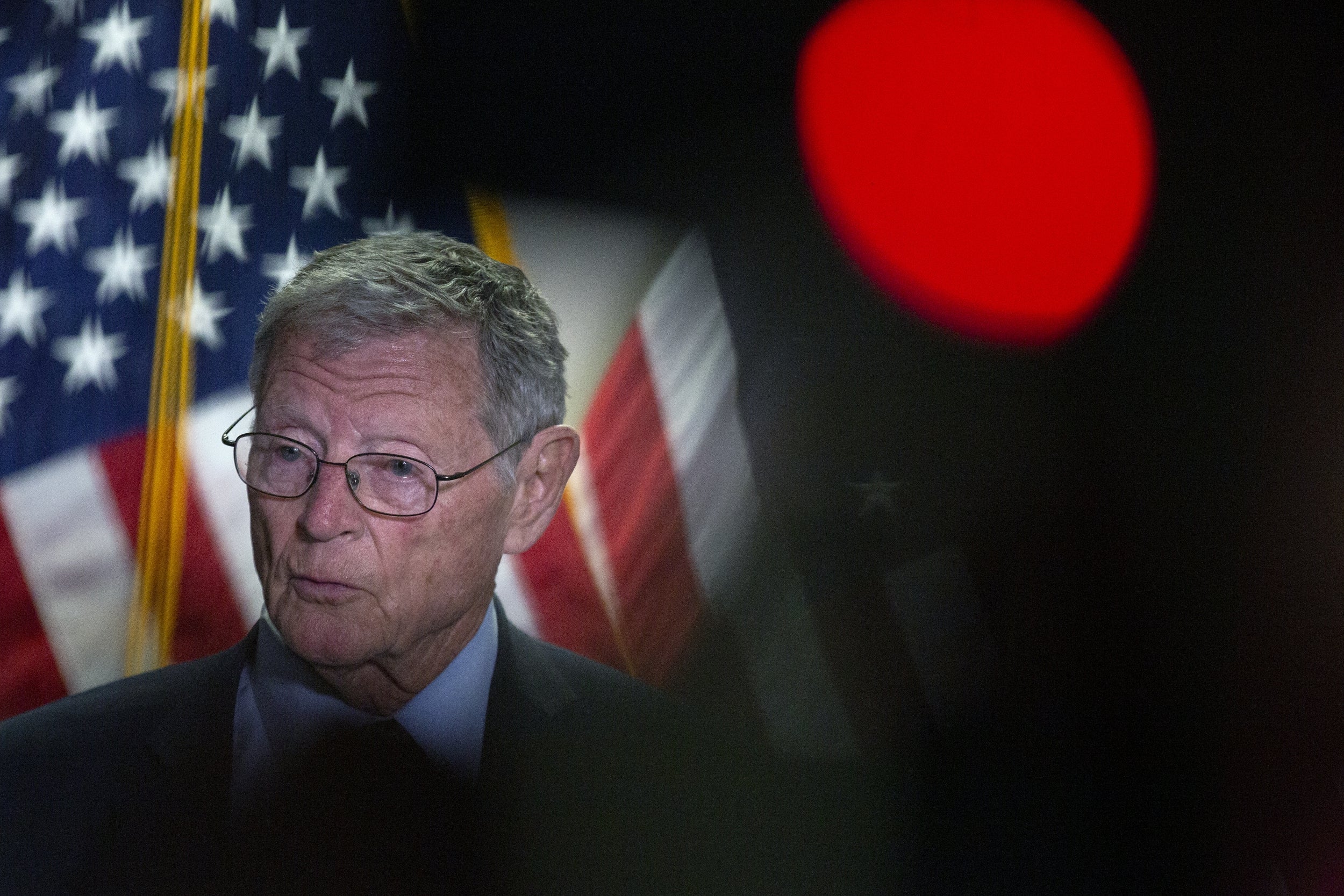 Senator James Inhofe, recipient of a boastful phonecall from Donald Trump