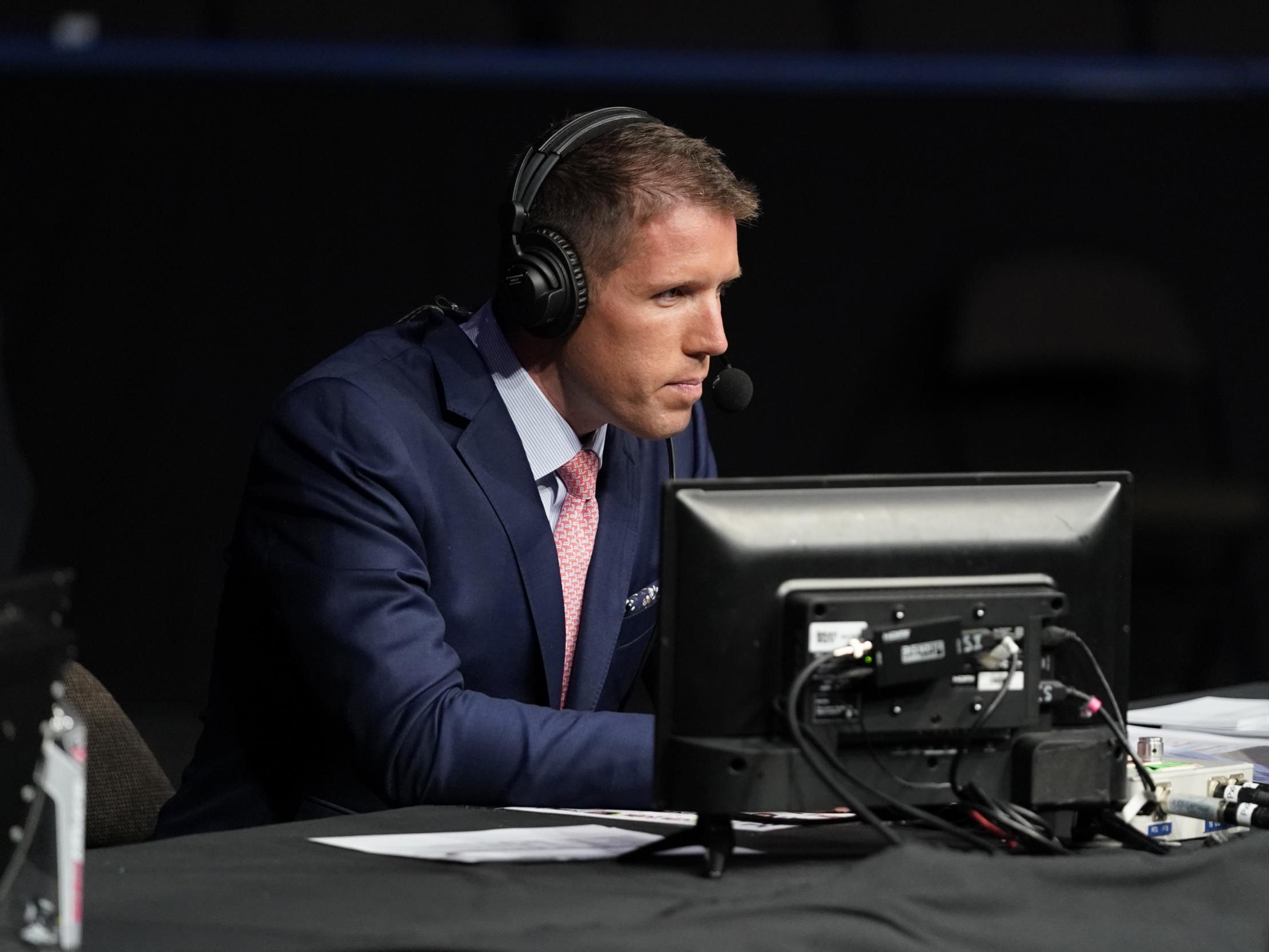 Brendan Fitzgerald at ringside in Jacksonville, Florida