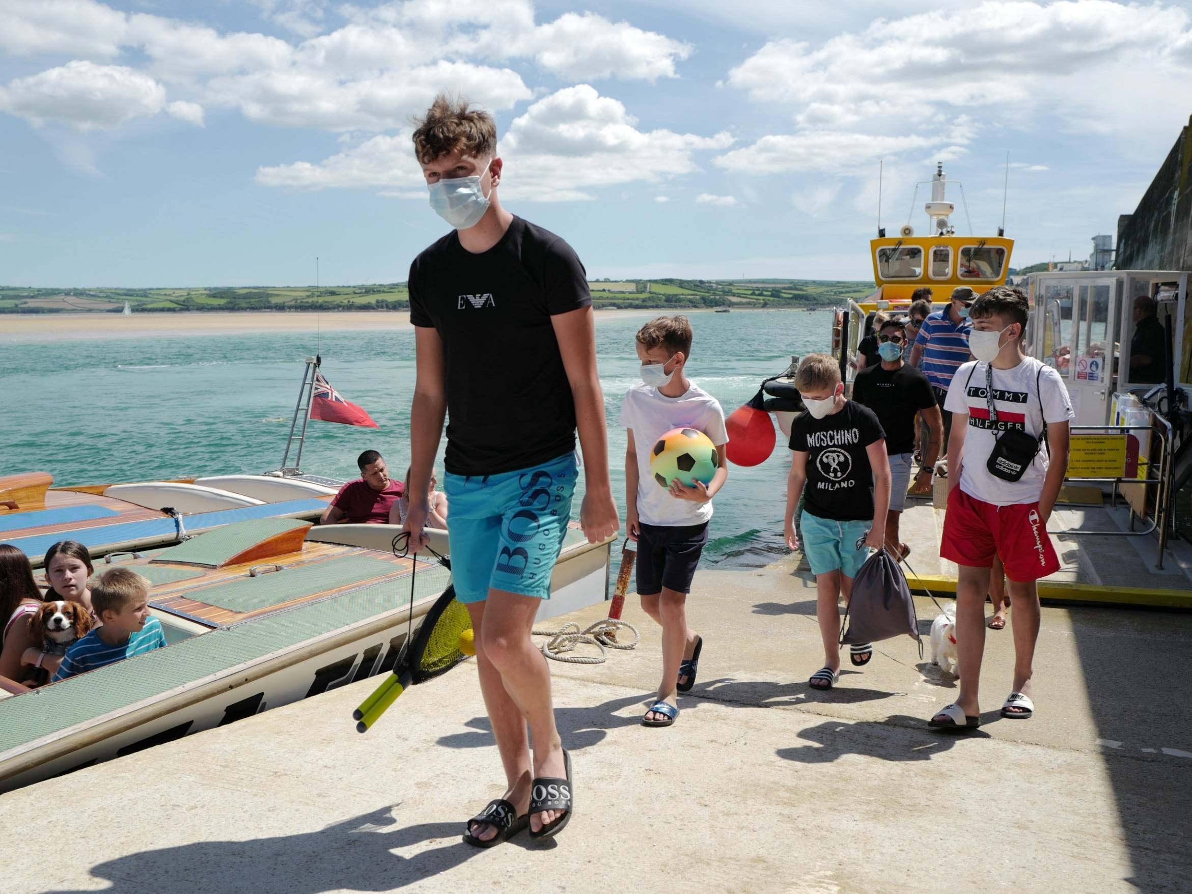 Holidaymakers in Padstow, Cornwall