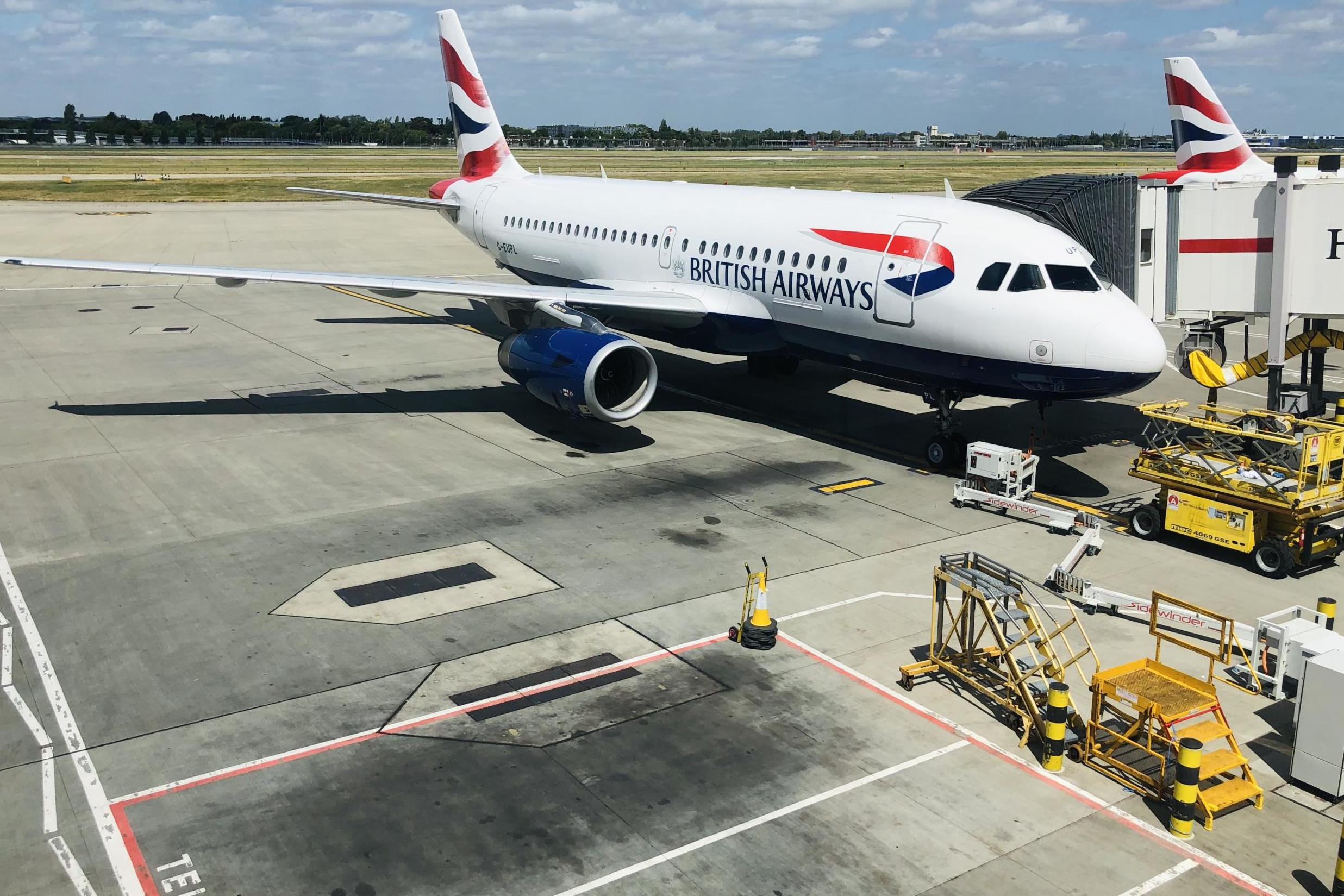 Ground stop: many of British Airways' operations have been suspended, with Gatwick short-haul services moved to Heathrow