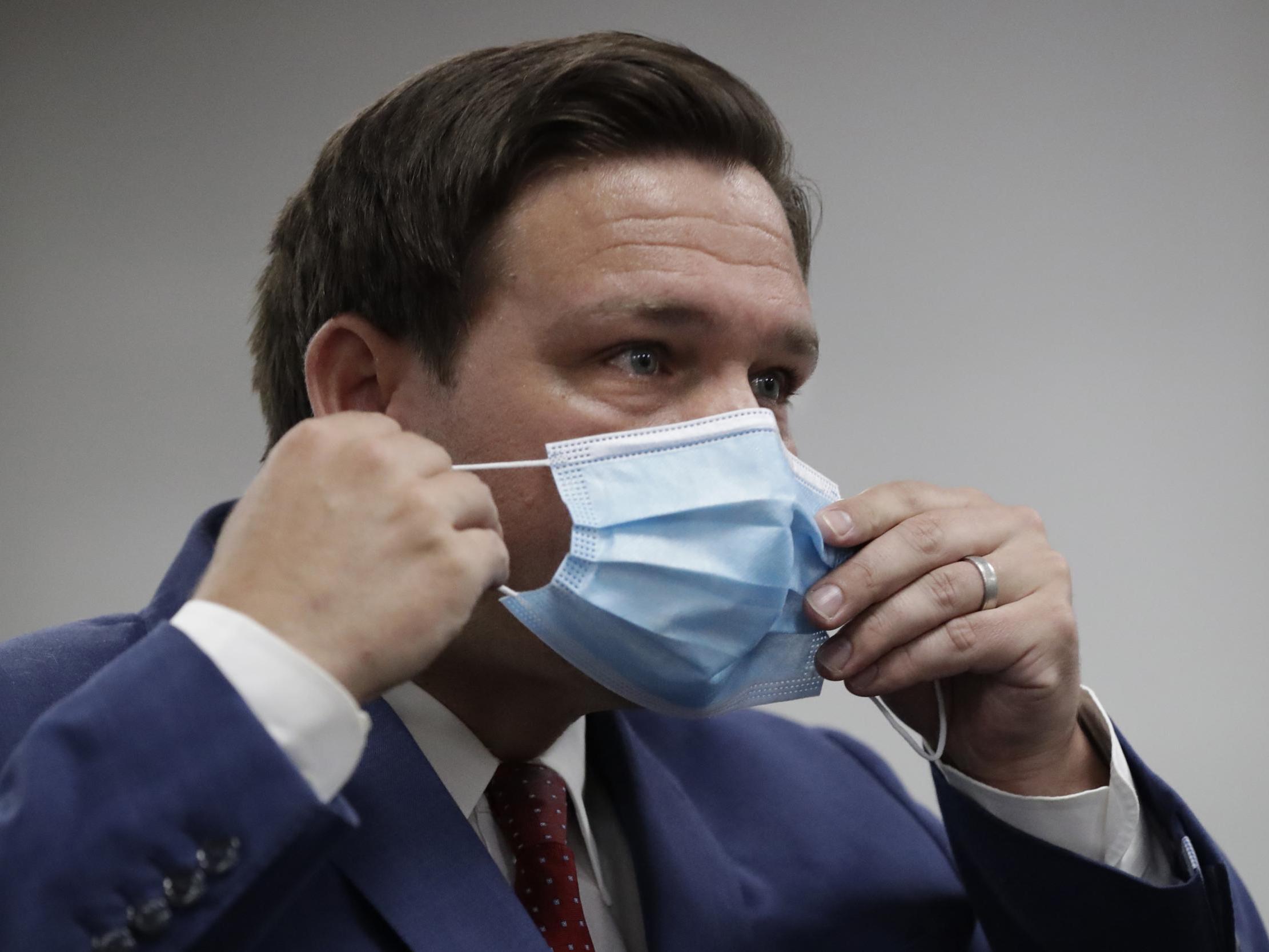 Five who attended same meeting as DeSantis test postitive for Covid