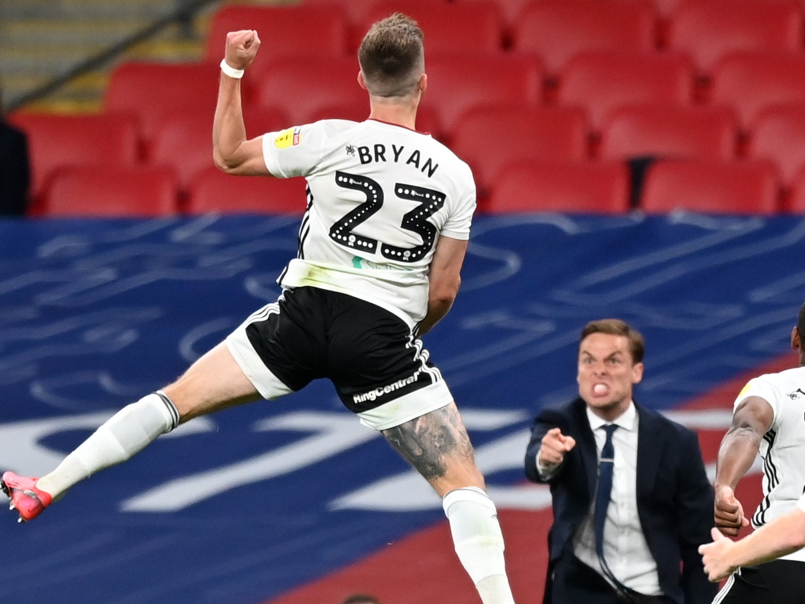 Joe Bryan opened the scoring for Fulham with a smart free-kick