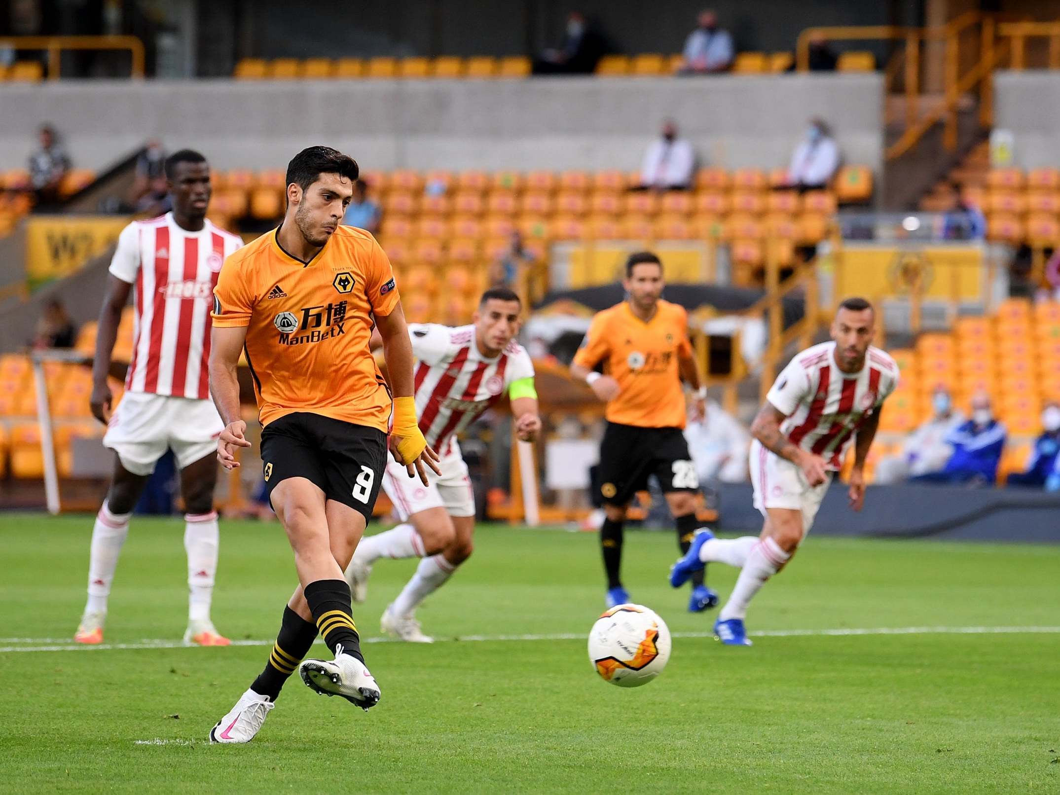 Raul Jimenez calmly put Wolves in front against Olympiakos from the spot (Getty Images)