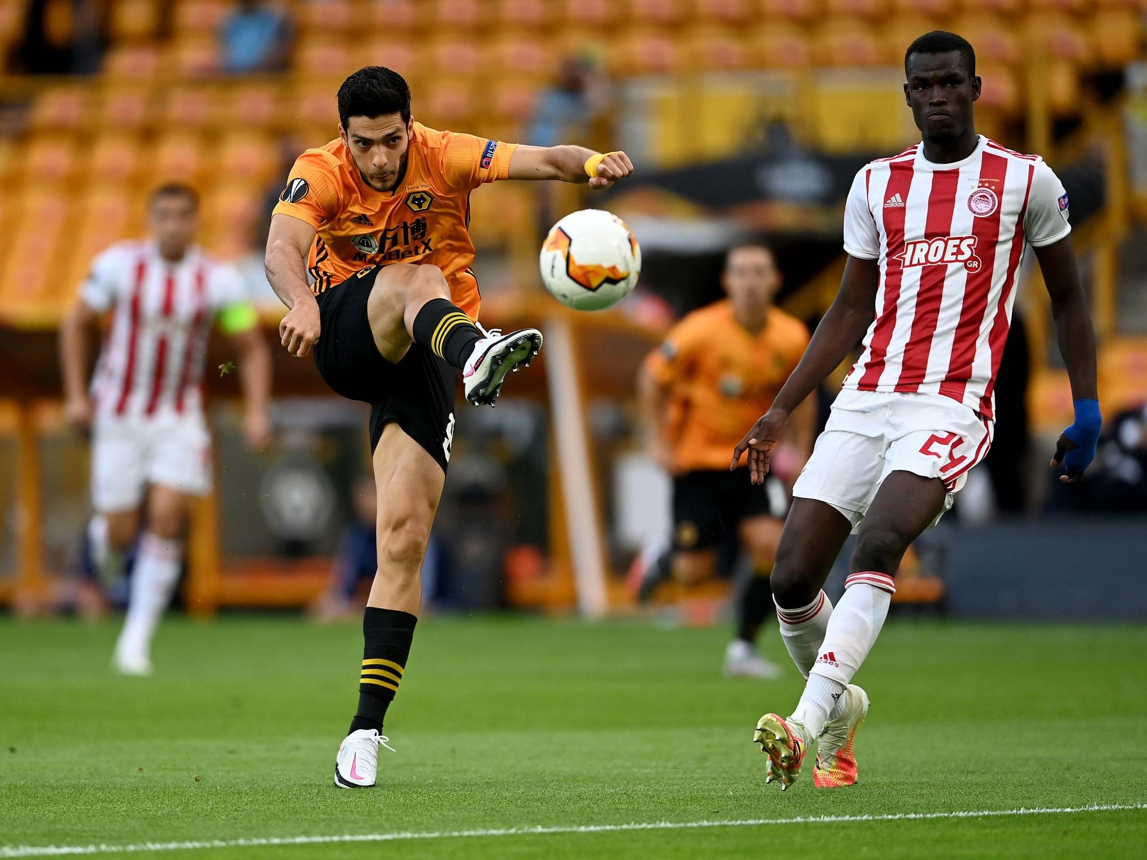 Raul Jimenez on the ball