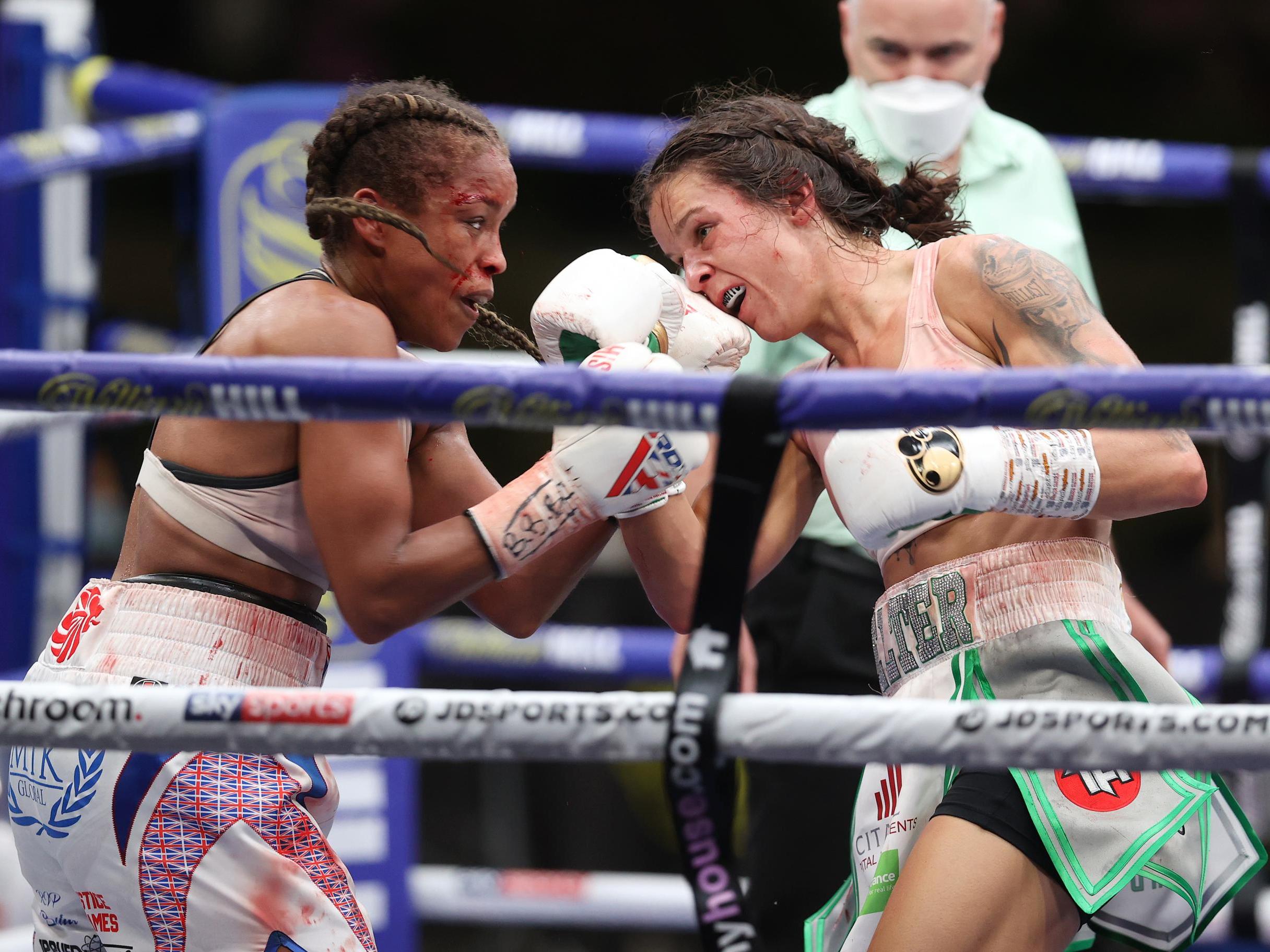 Natasha Jonas and Terri Harper fought out a split-decision draw on Friday night