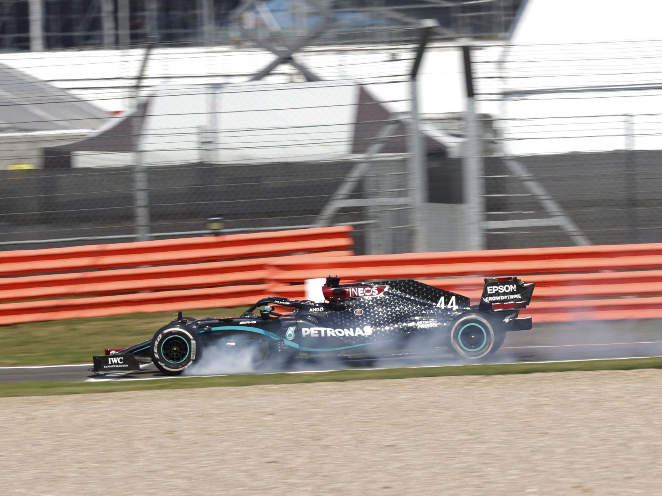 Hamilton struggled to maintain the life of his tyres