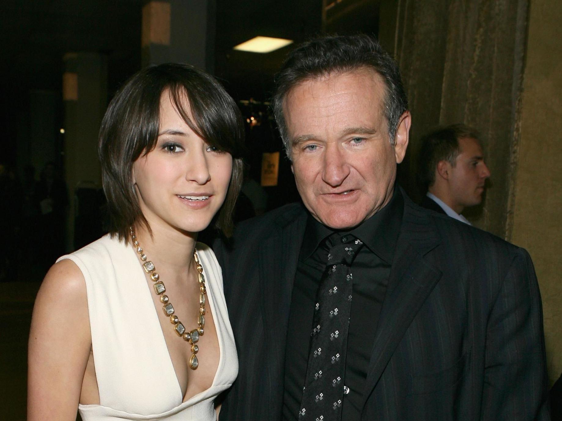 Zelda Williams with her father