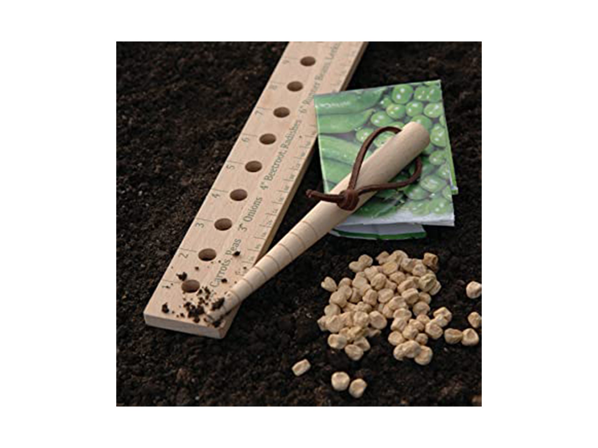 Use this spacing ruler as a handy guide to getting the most out of your soil