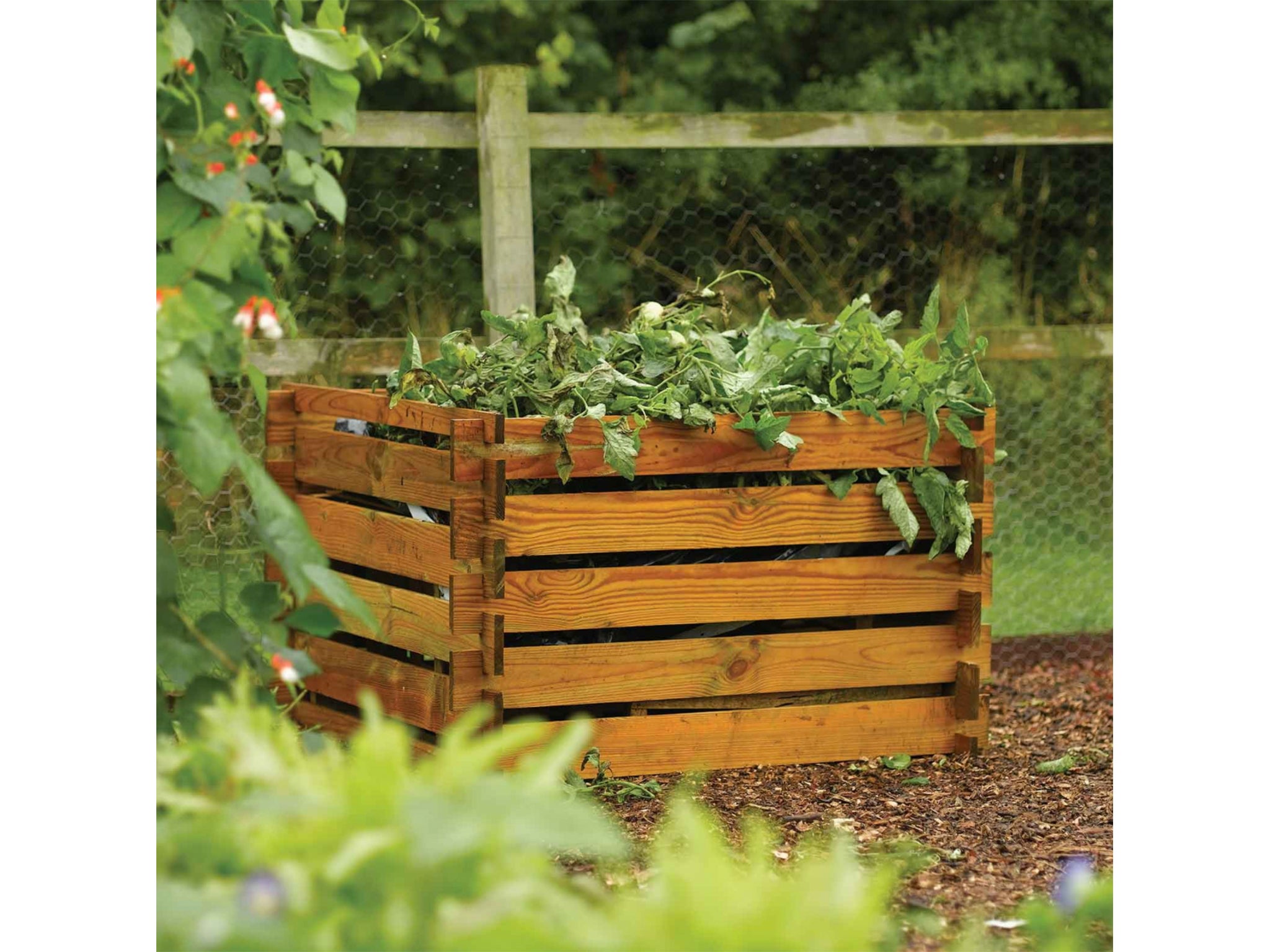 Compost your waste to feedback to your plants and vegetables, for a healthy crop