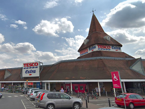 Tesco Extra in Swindon, where a 'small number' of staff have tested positive for coronavirus