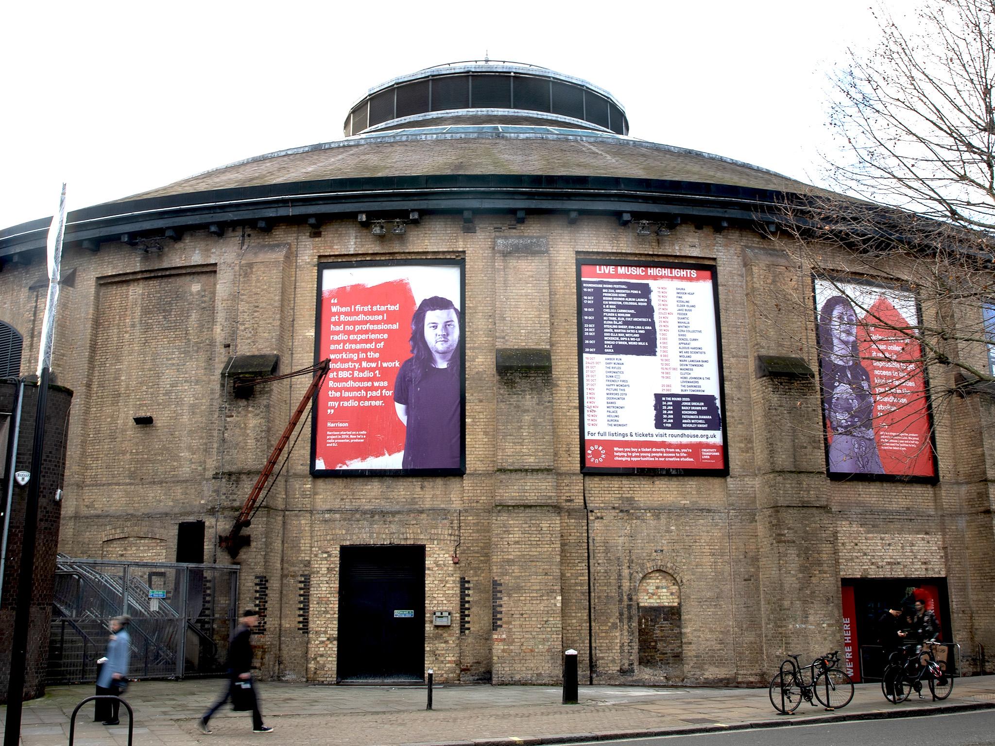 The Roundhouse has suffered a 70 per cent slump in income because of the pandemic