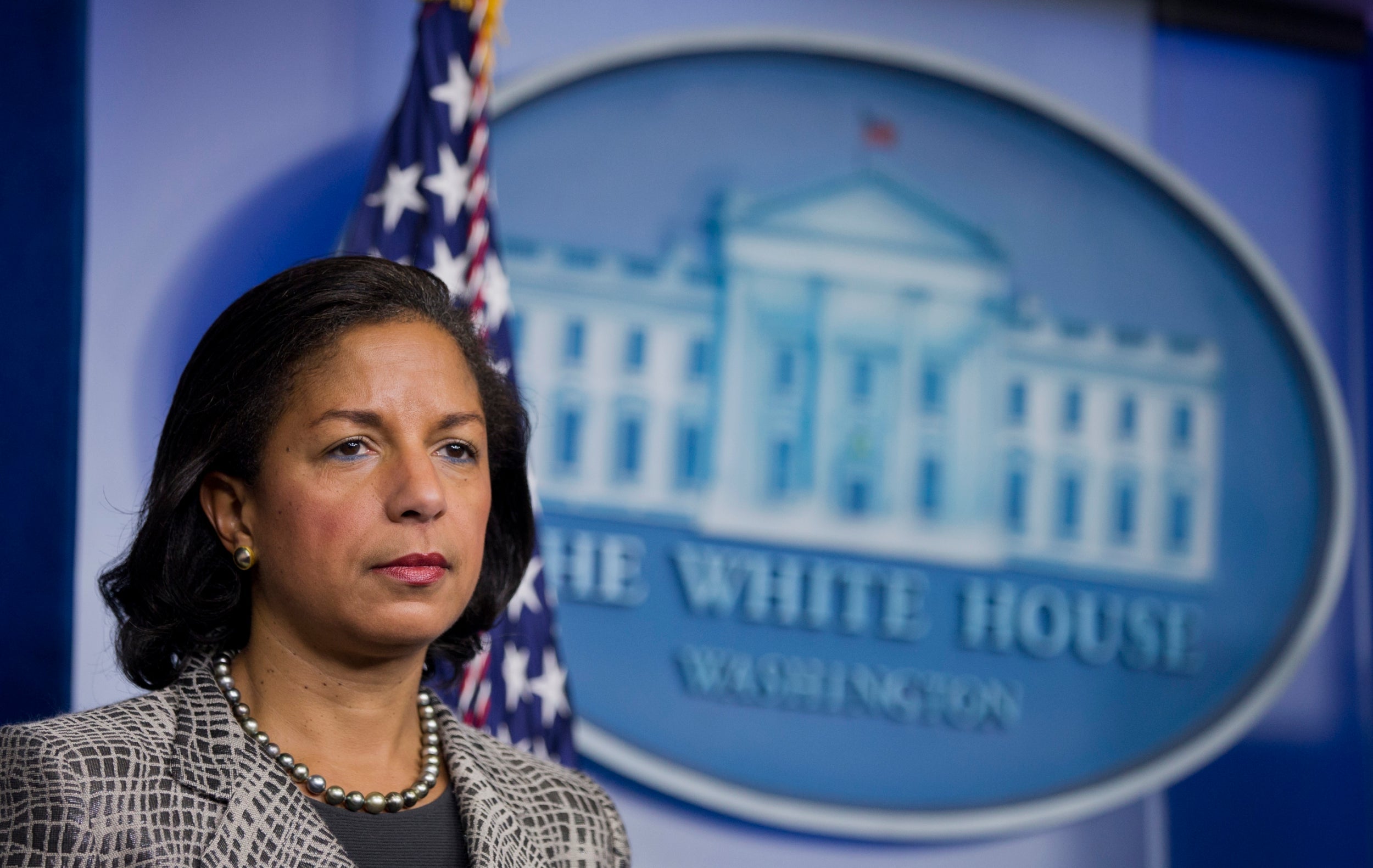 Then-National Security Adviser Susan Rice at a White House briefing on 21 March, 2014