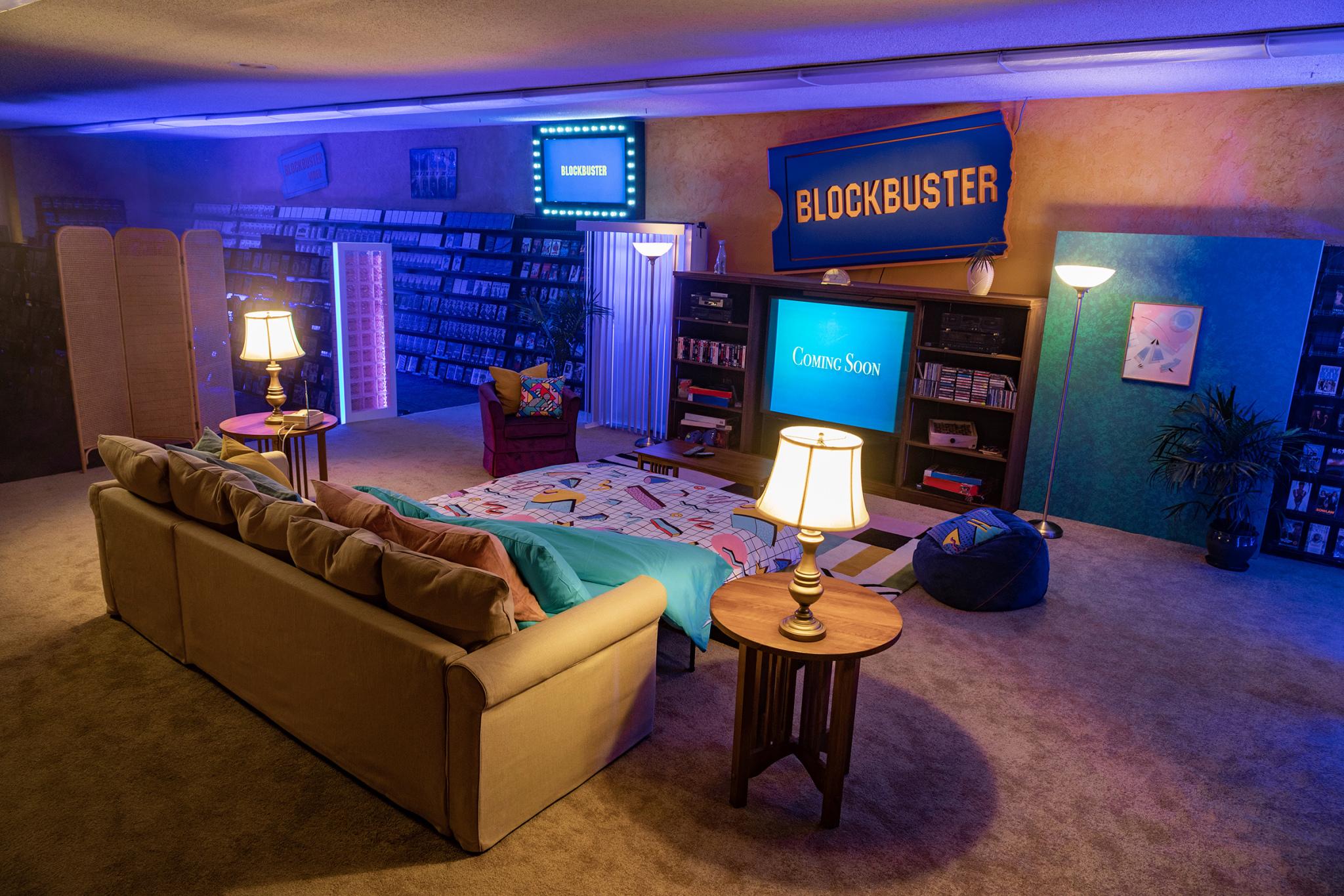 You can have a sleepover at the last remaining Blockbuster (Airbnb/Lauren Demitry)