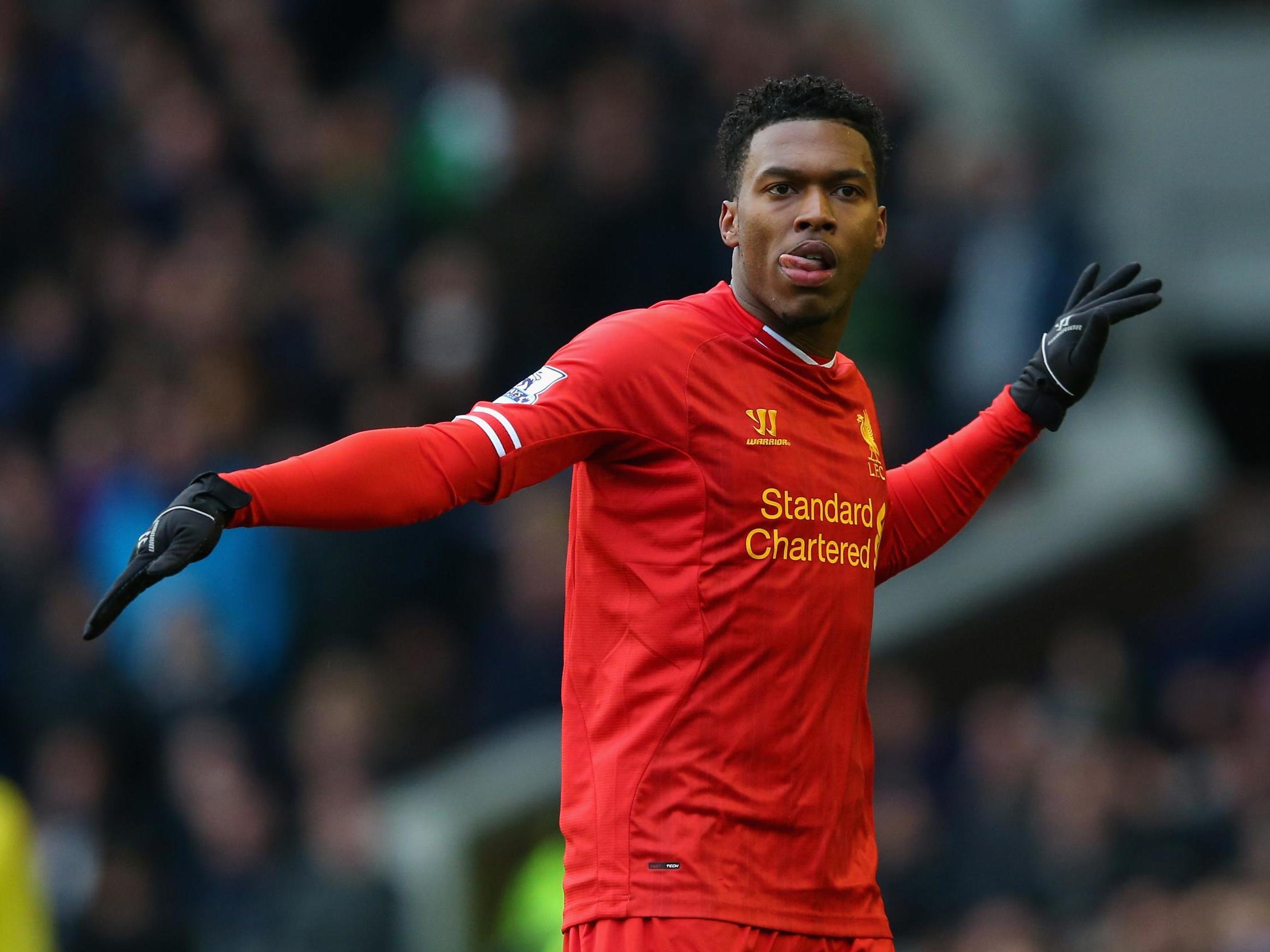 Daniel Sturridge of Liverpool celebrates scoring