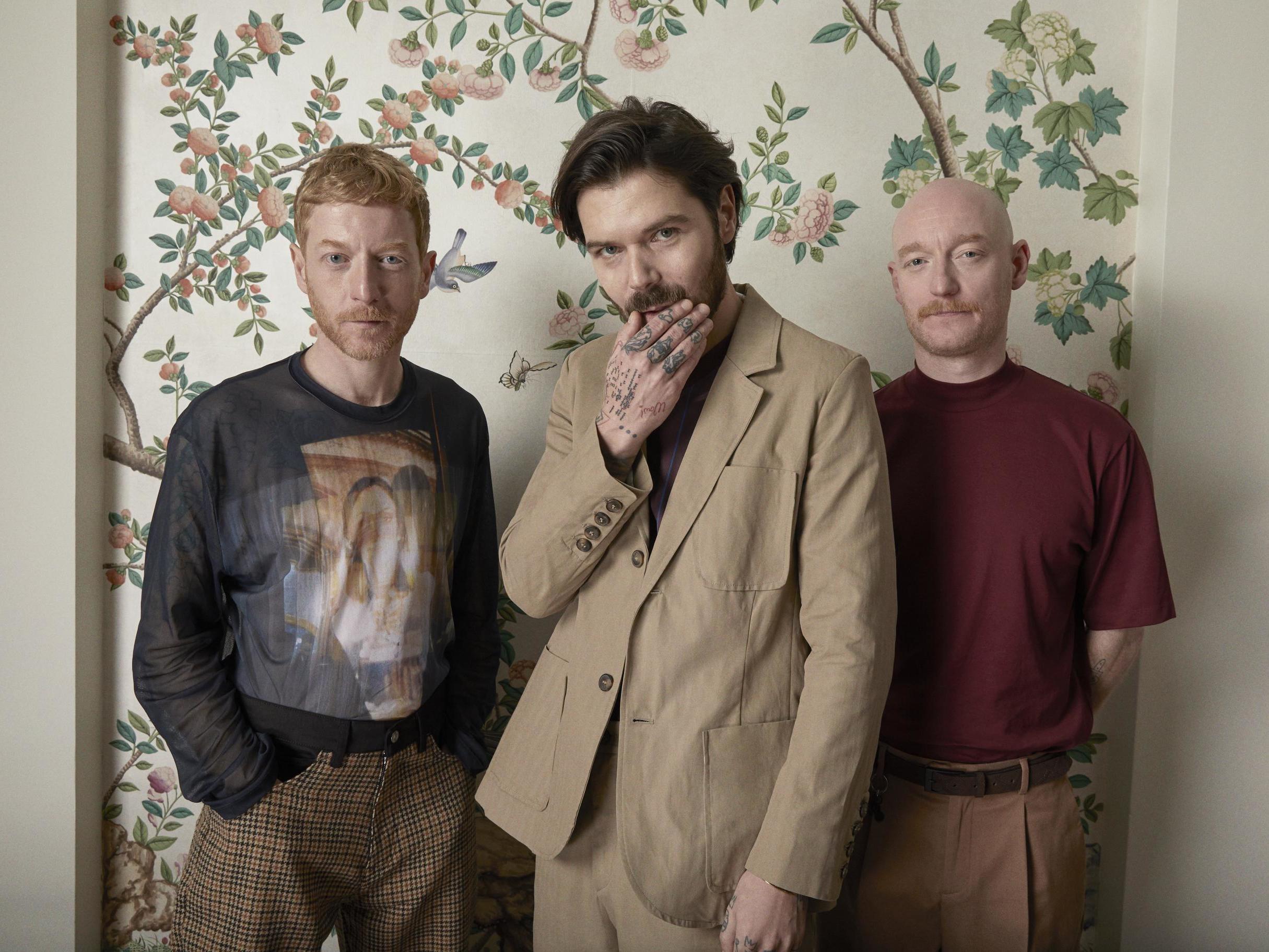 Clyro-technics: Simon Neil (centre) and twin brothers James (left) and Ben Johnston