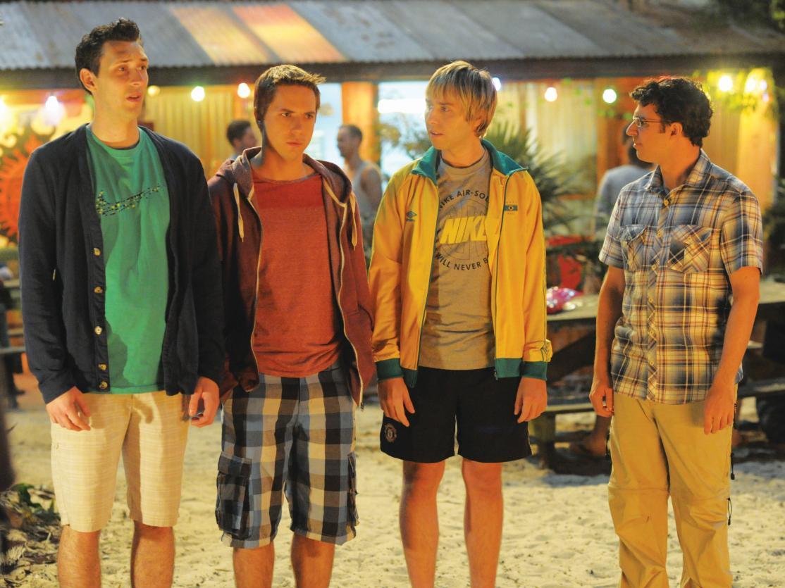 Buckley’s (second from right) last performance as Jay came in ‘The Inbetweeners 2’ in 2014