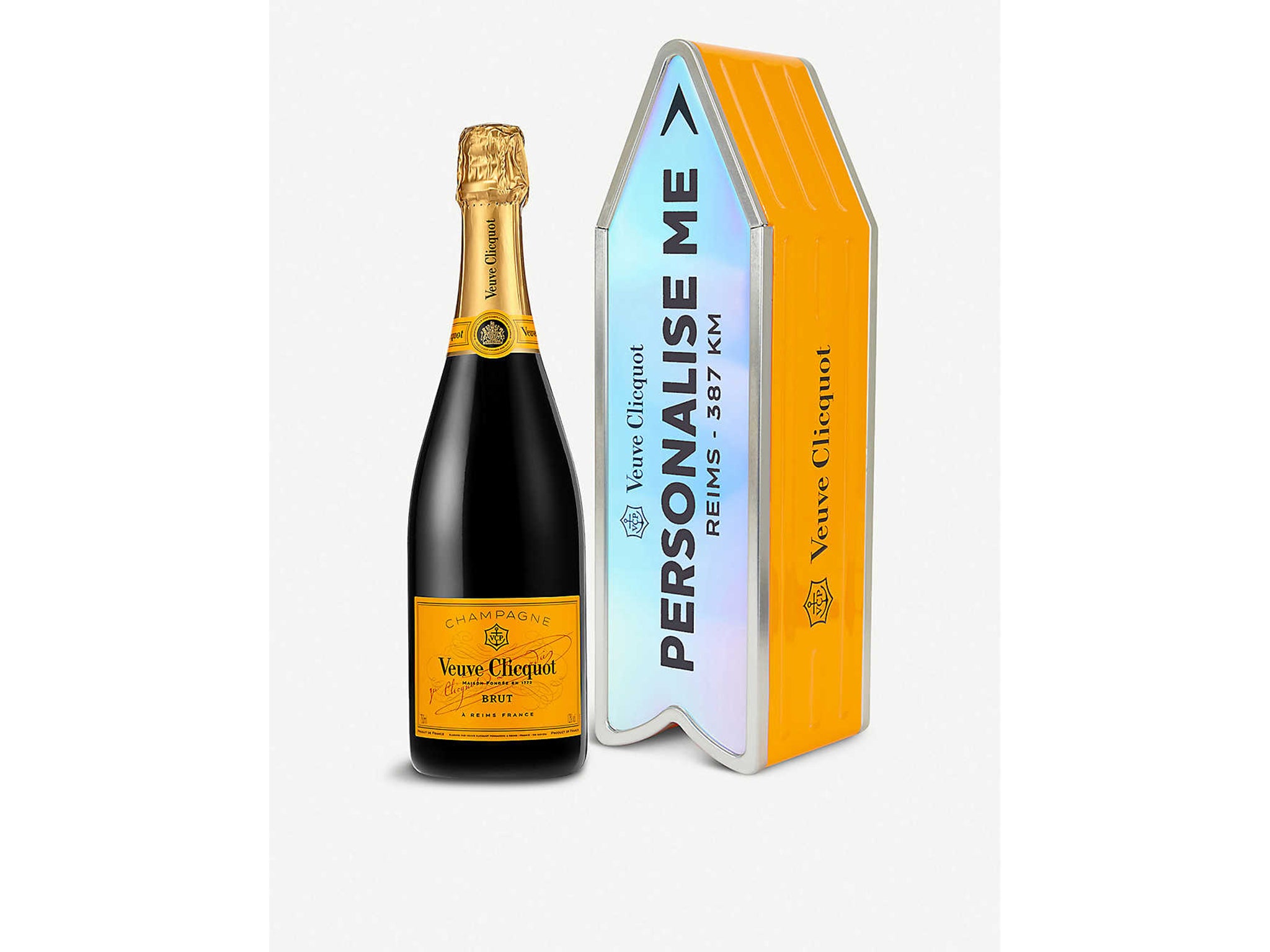 Say cheers to seventy with this personalised bottle of champagne