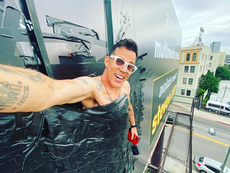 Steve-O: Firefighters called after Jackass prankster duct-tapes himself to Los Angeles billboard