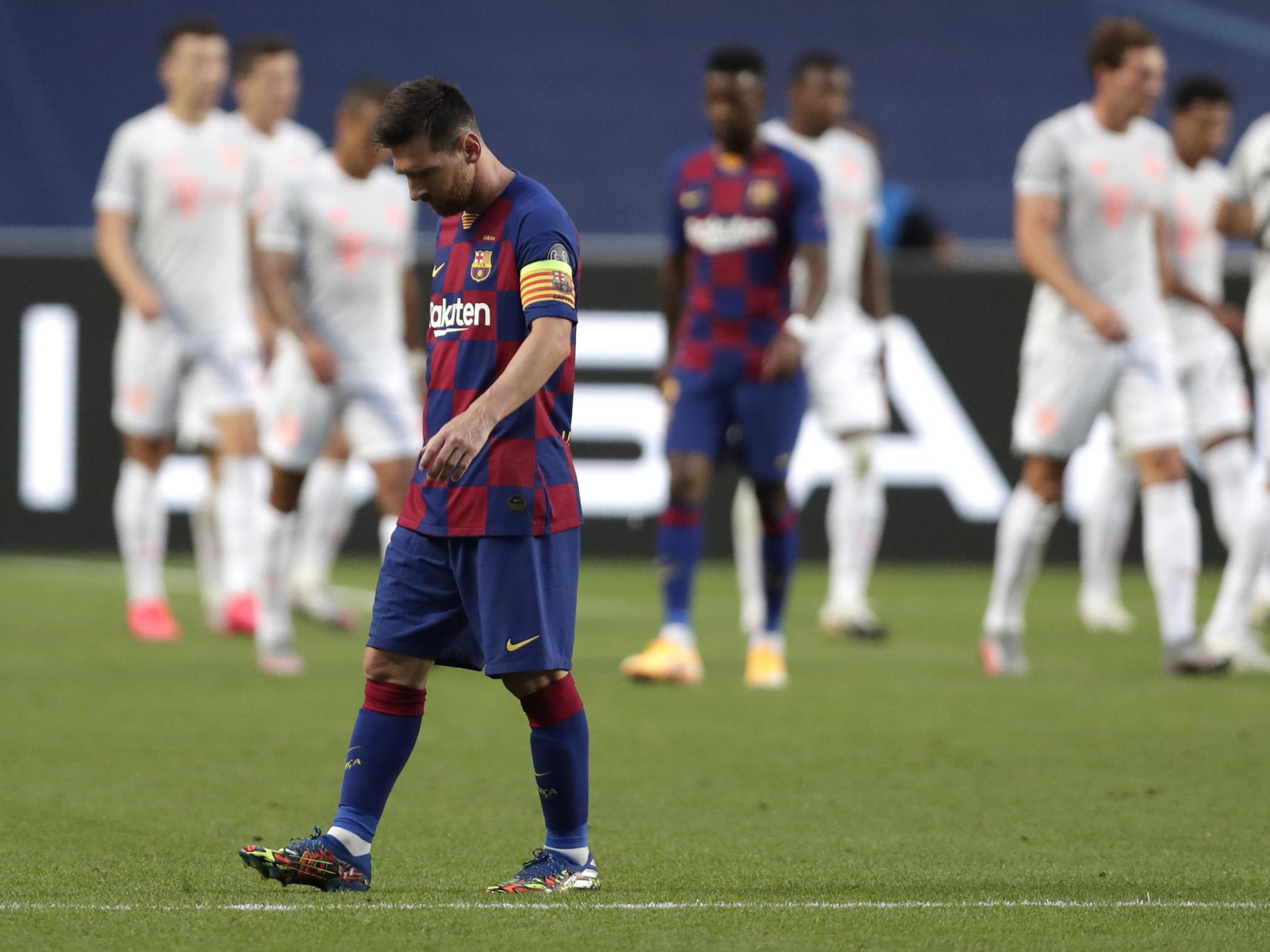 Lionel Messi’s dejection is clear to see