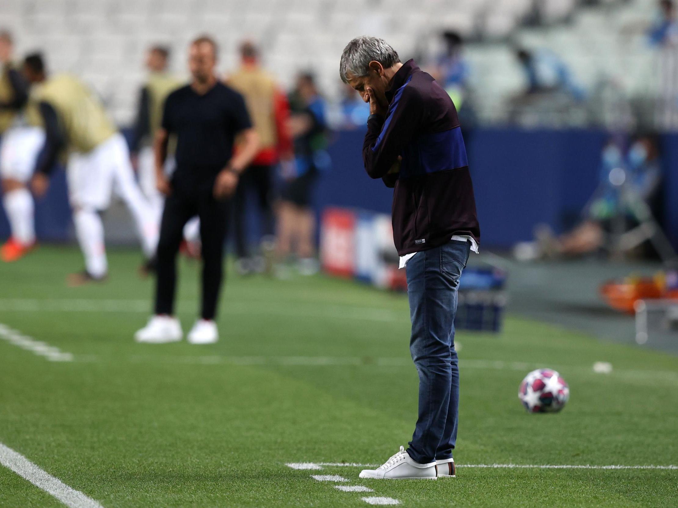 Quique Setien’s time as Barcelona manager could be coming to an end